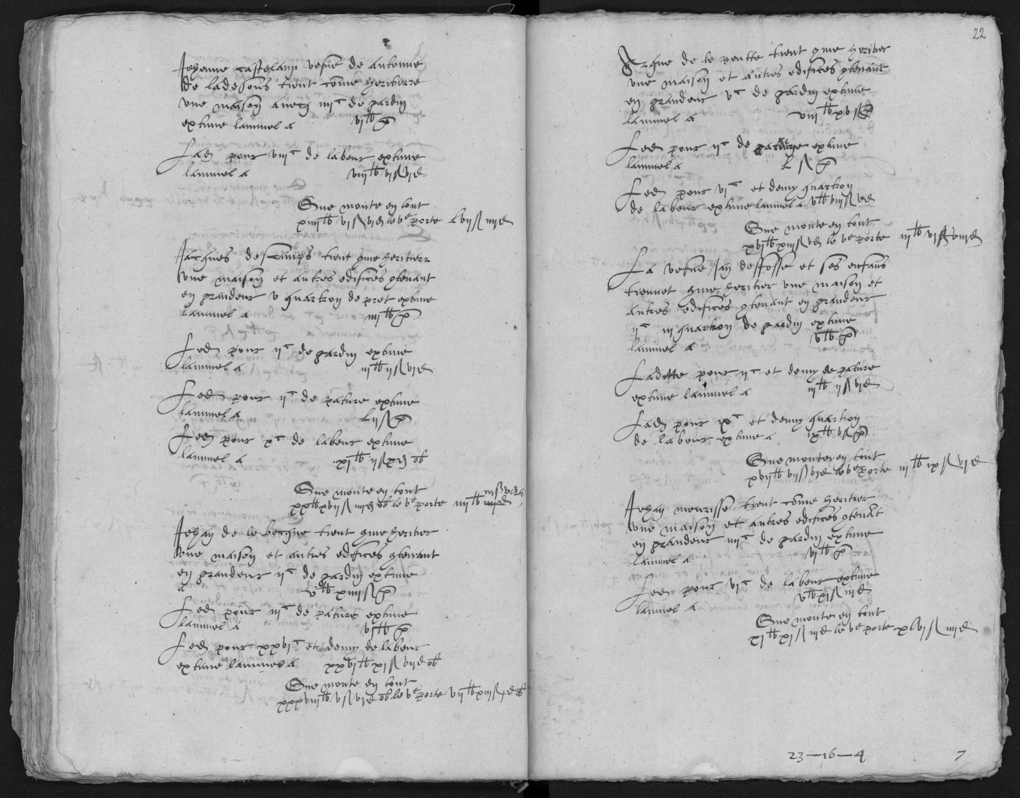 Kohier van de 5de penning in Luingne (Lowingen) (kasselrij van Kortrijk), 1577