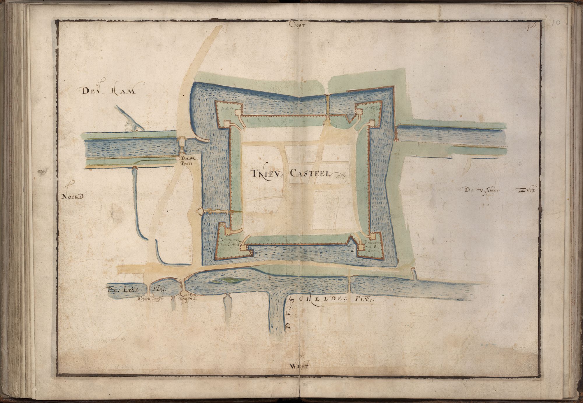 Kaartenboek van de Gentse stadsversterkingen, 1590