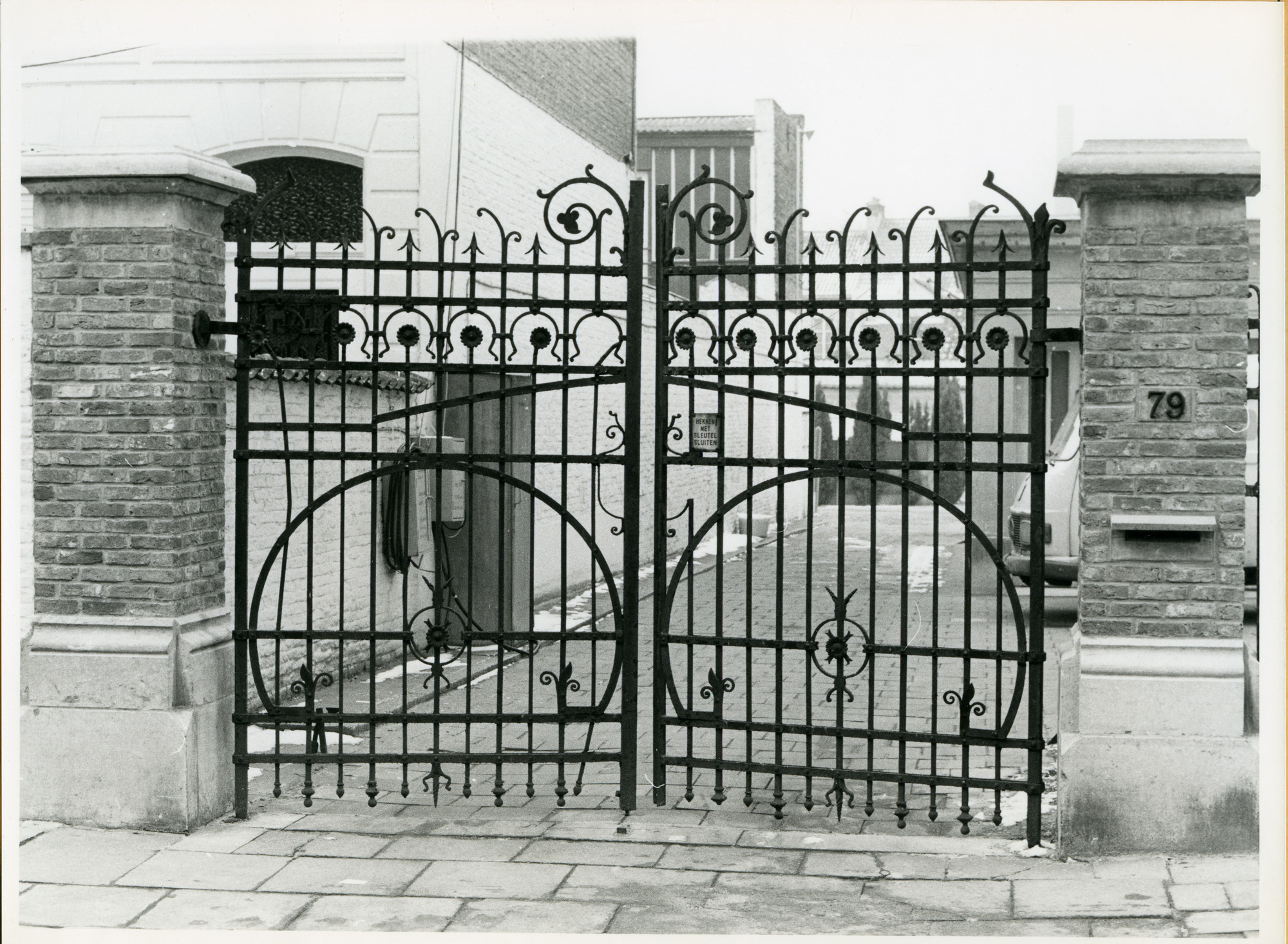 Mariakerke: August Van Lokerenstraat 19: Hek, 1979