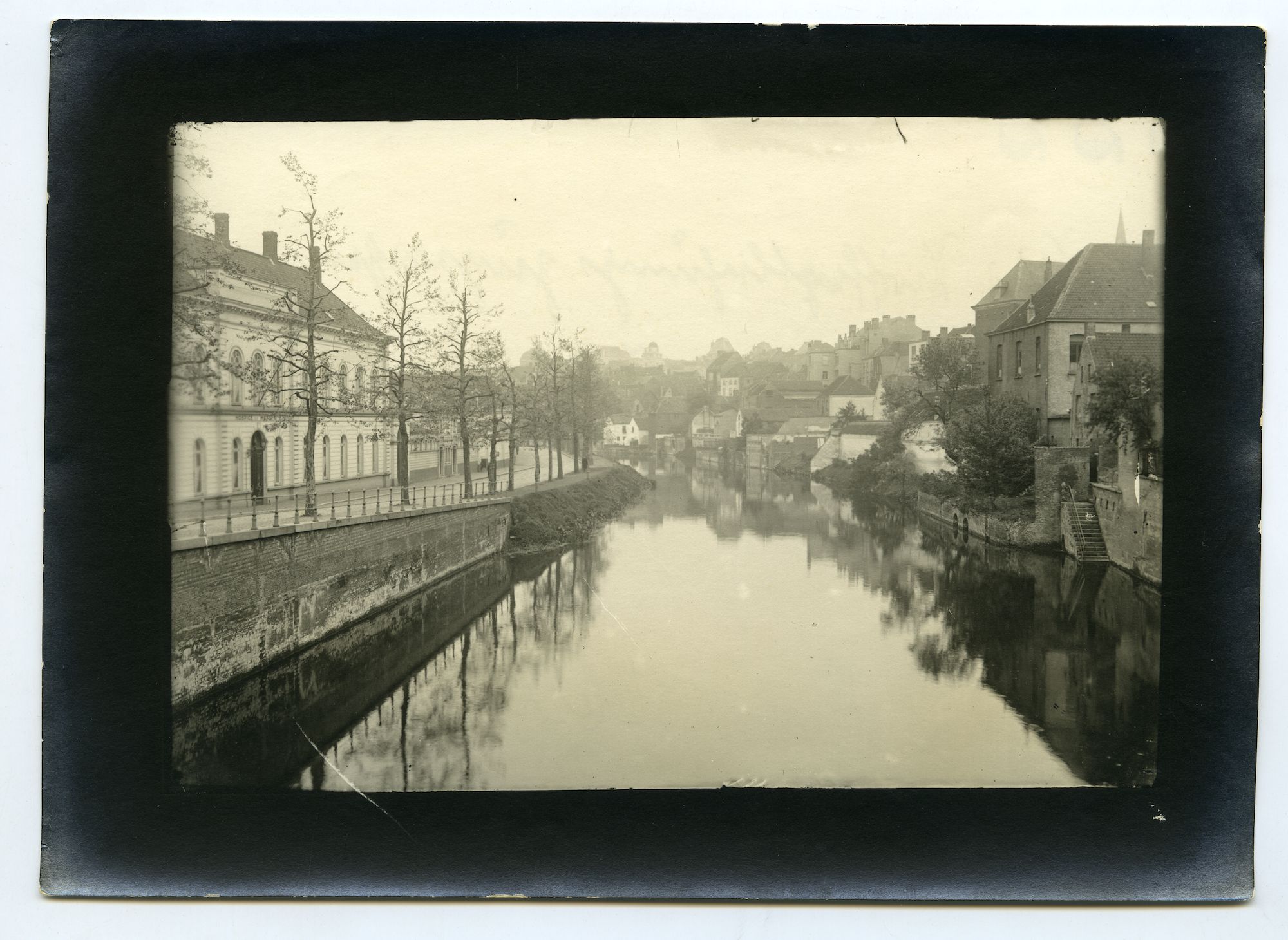 Gent: de Leie aan de Bijlokekaai, 1915-1916