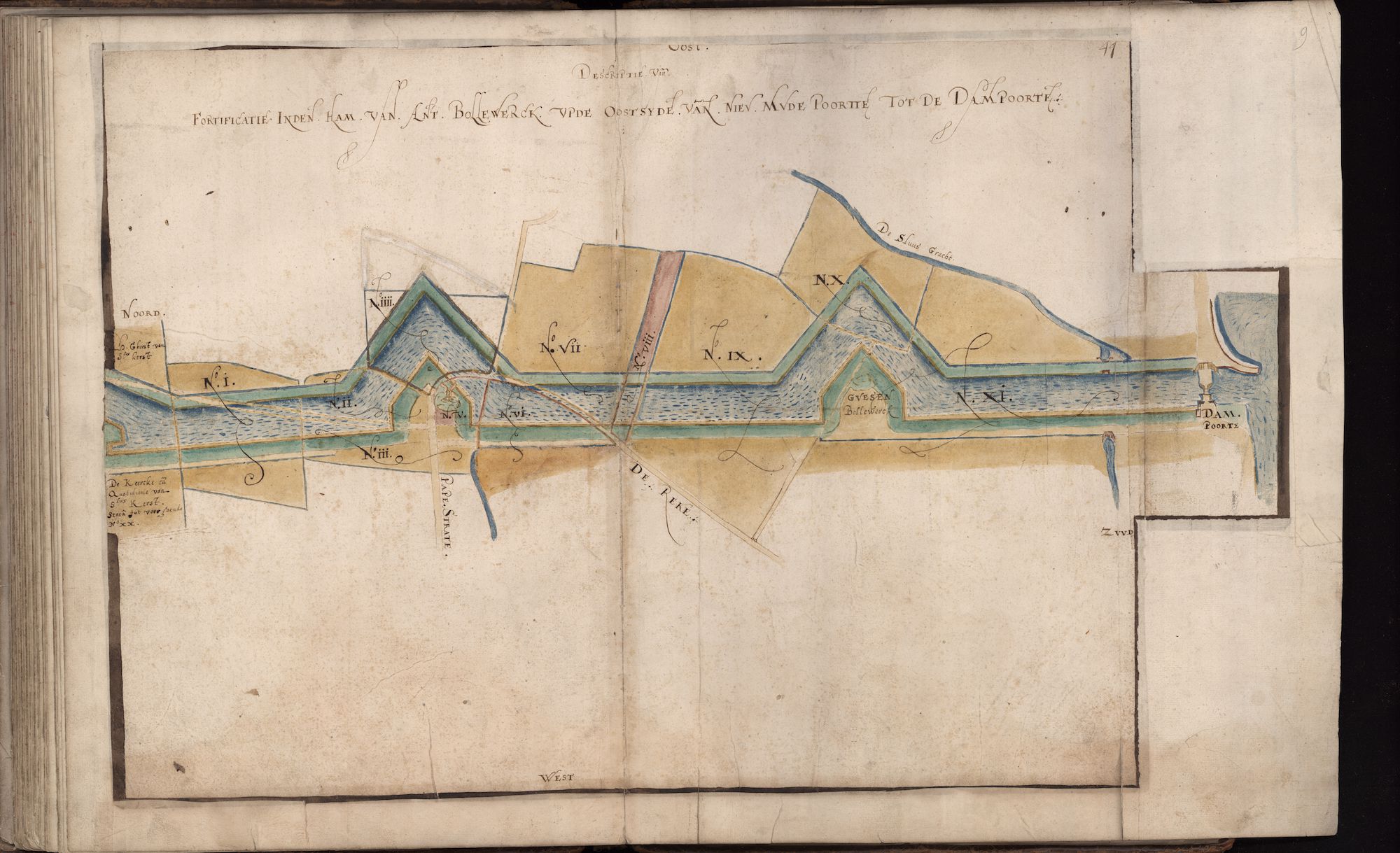 Kaartenboek van de Gentse stadsversterkingen, 1590