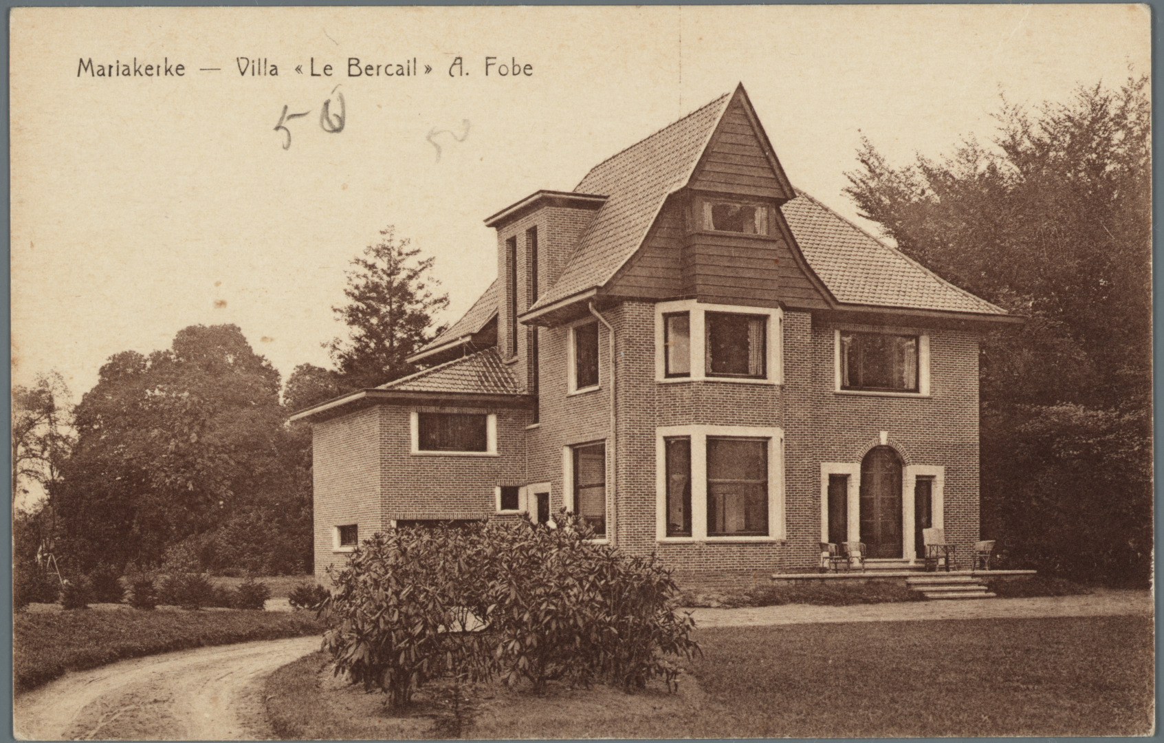 Mariakerke (bij Gent): villa Le Bercail