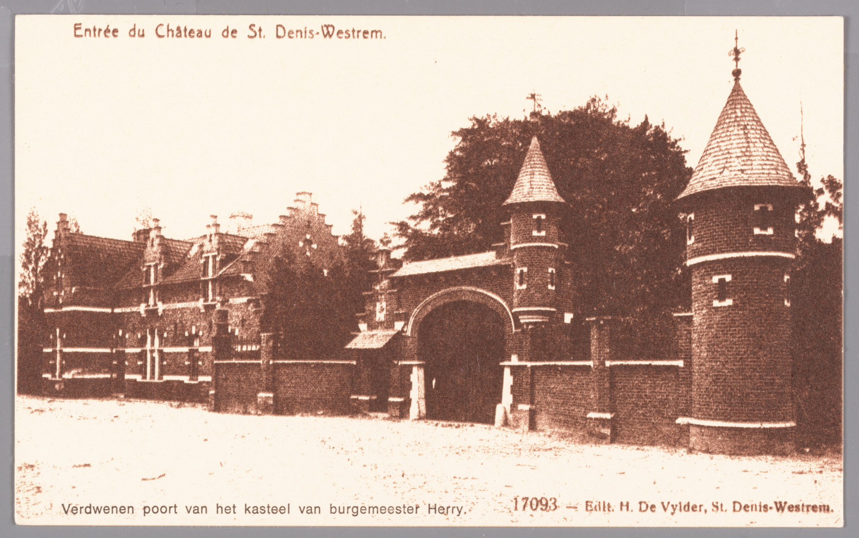 Afbeelding SintDenijsWestrem kasteel van burgemeester Herry