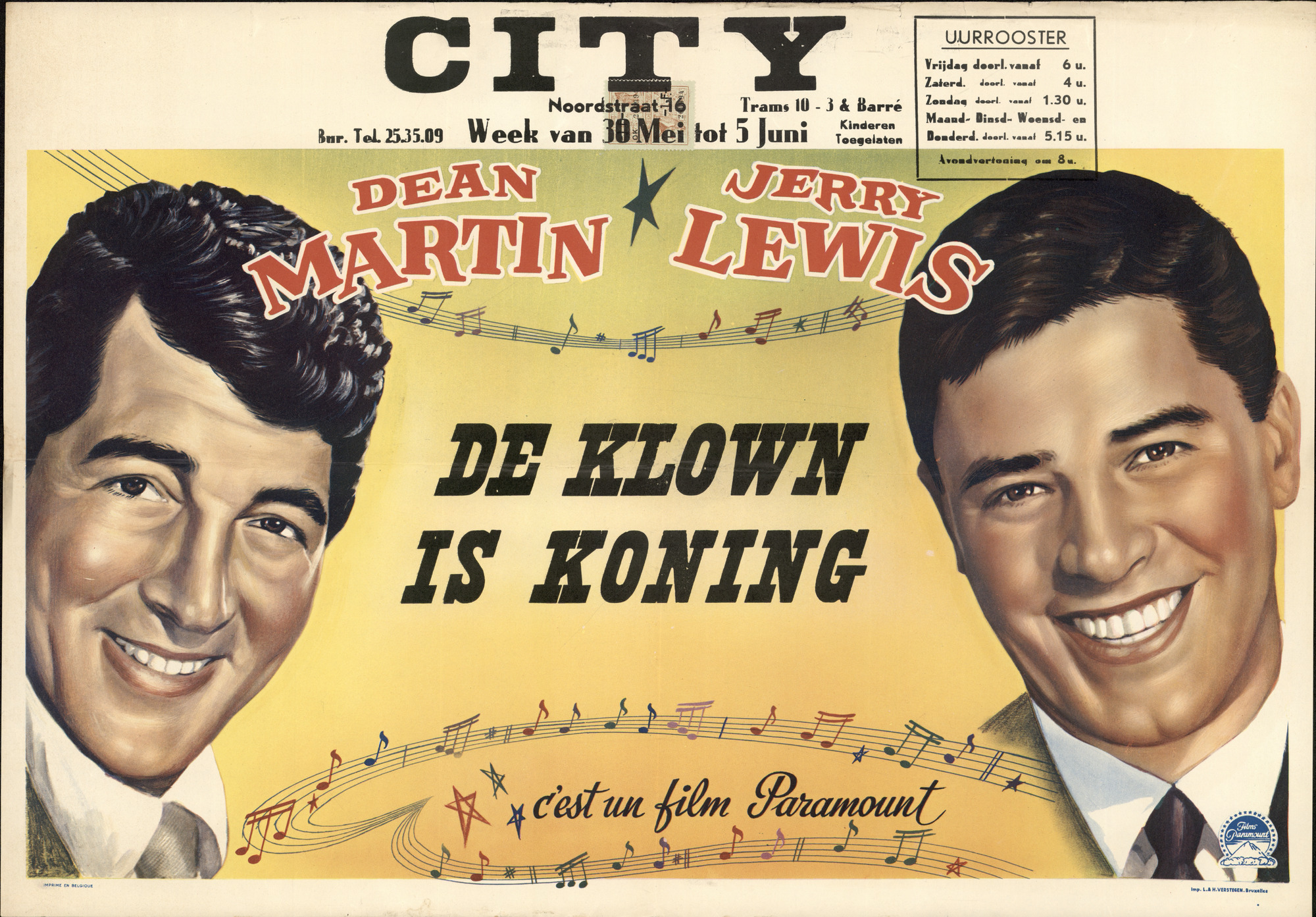 De Klown is Koning, City, Gent, 30 mei - 5 juni 1958