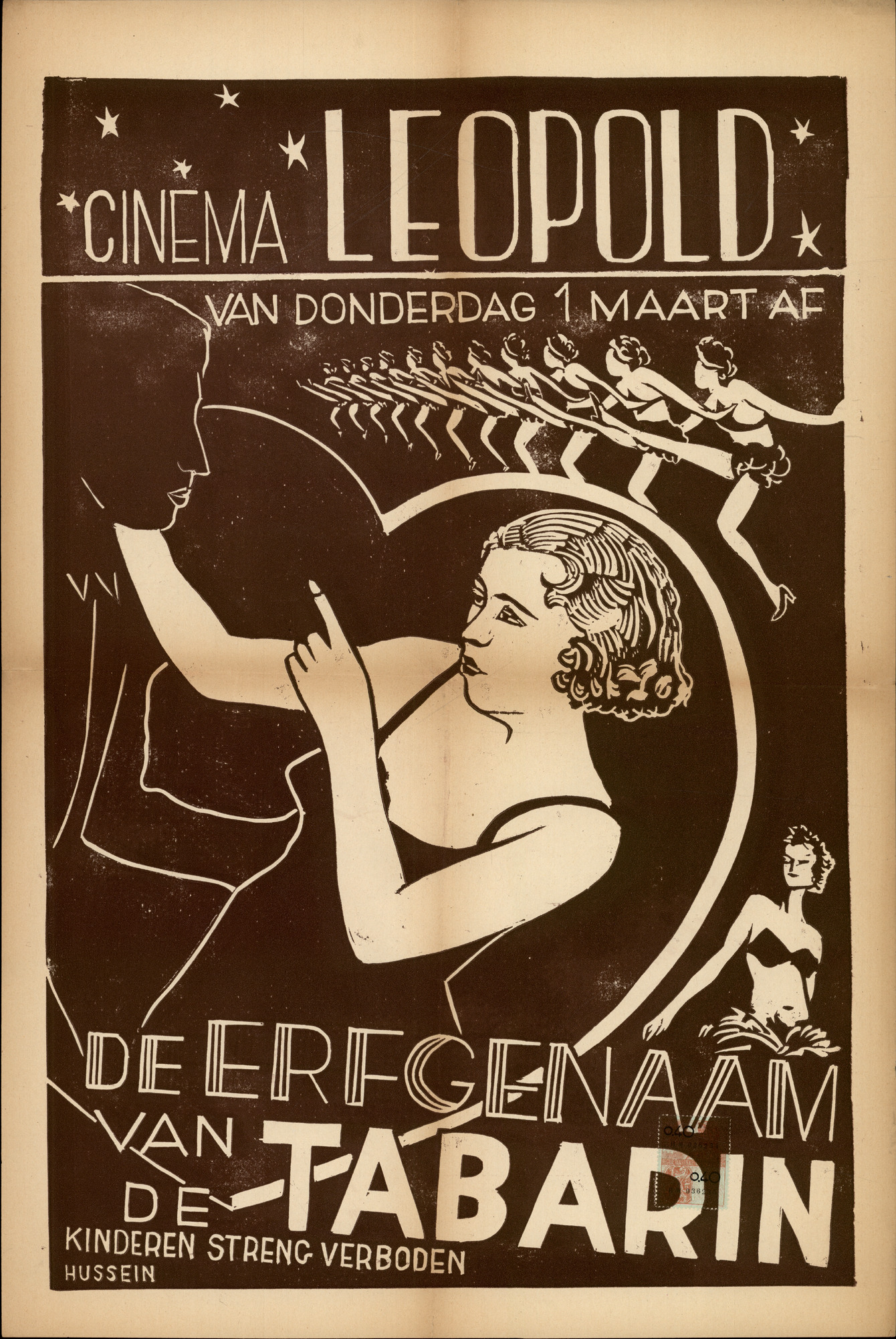 De Erfgenaam van de Tabarin, Cinema Leopold, Gent, vanaf 1 maart 1951