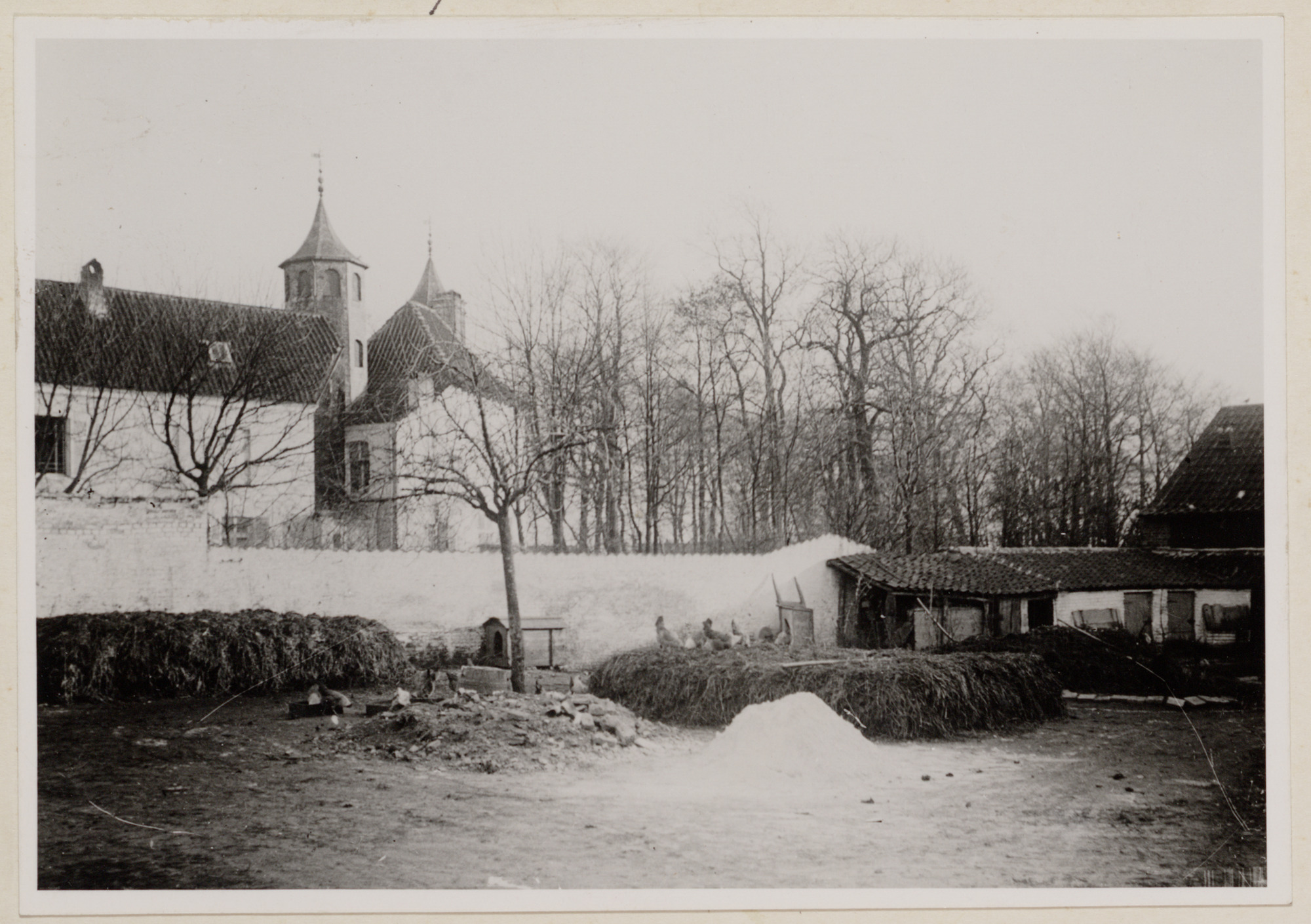 Gent: Reigerstraat: Hof ter Meere in de sneeuw