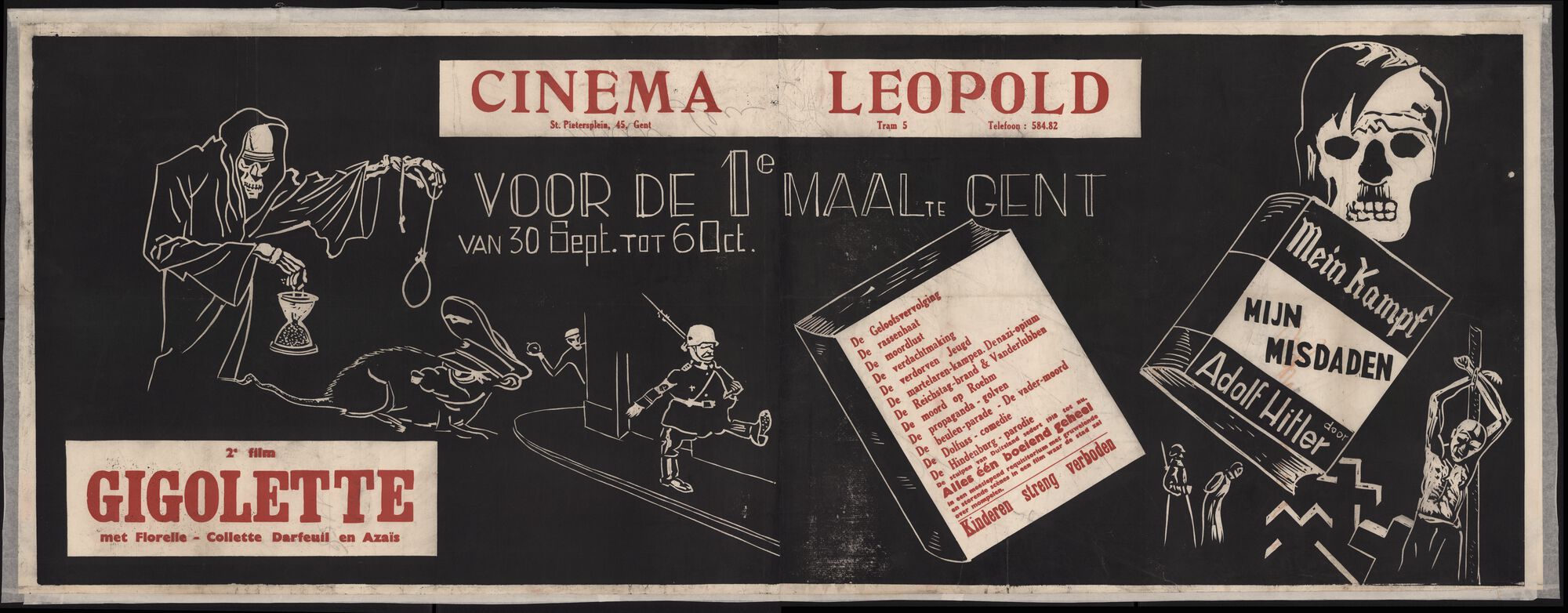 Mein Kampf | Mijn misdaden (film 1), Gigolette (film 2), Cinema Leopold, Gent