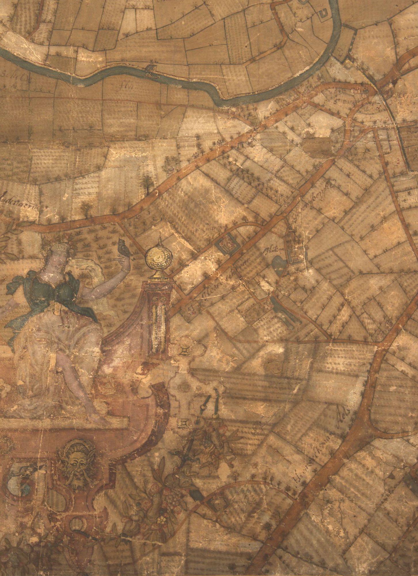 Ledeberg-Zuid, Gentbrugge-Zuid en Merelbeke-Noord: kaartdeel 12 (XII) van de Kaart van Gent en het Vrije van Gent afgebakend door de Rietgracht, Jacques Horenbault, 1619