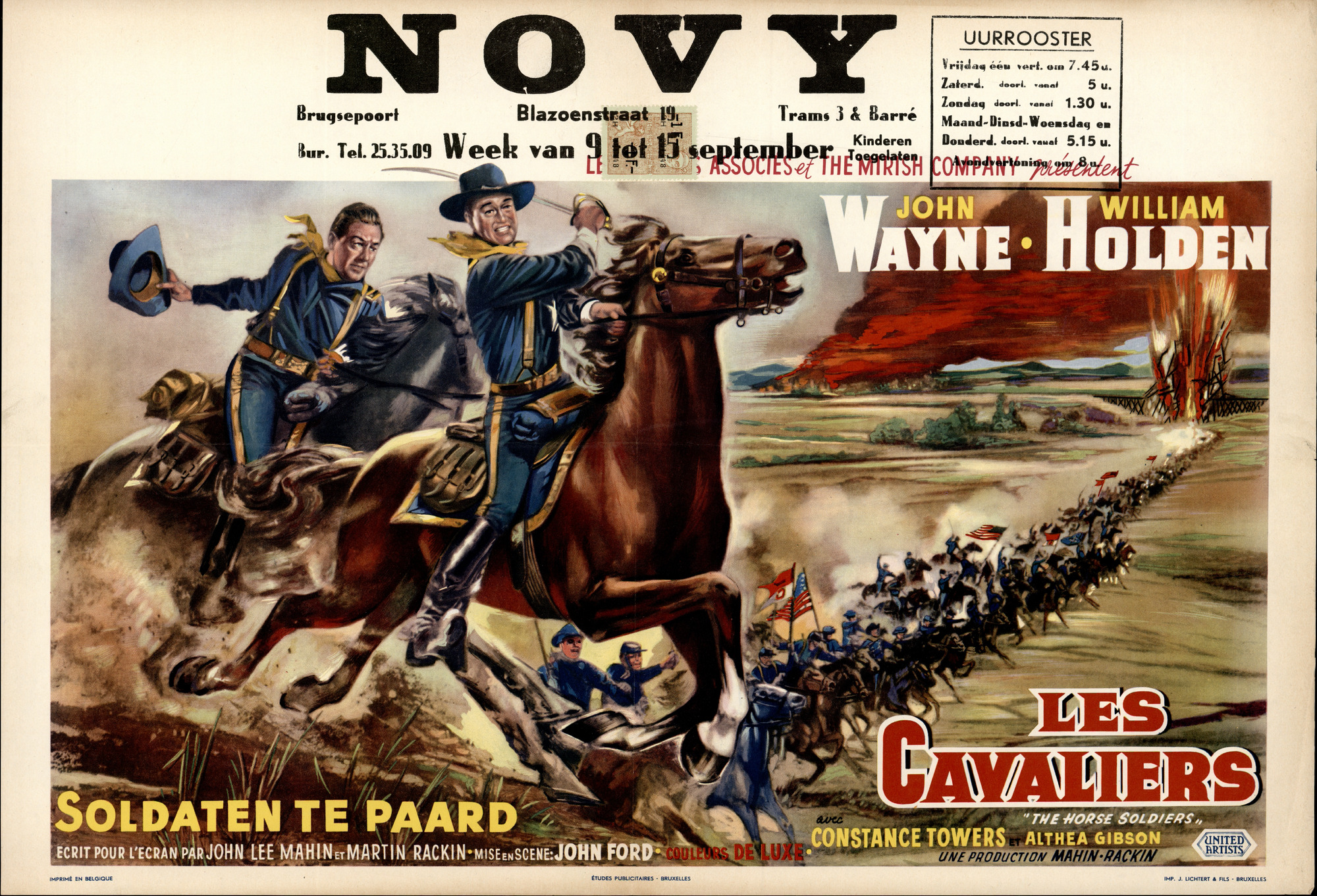 Les Cavaliers | Soldaten te Paard | The Hors Soldiers, Novy, Gent, 9 - 15 september 1960