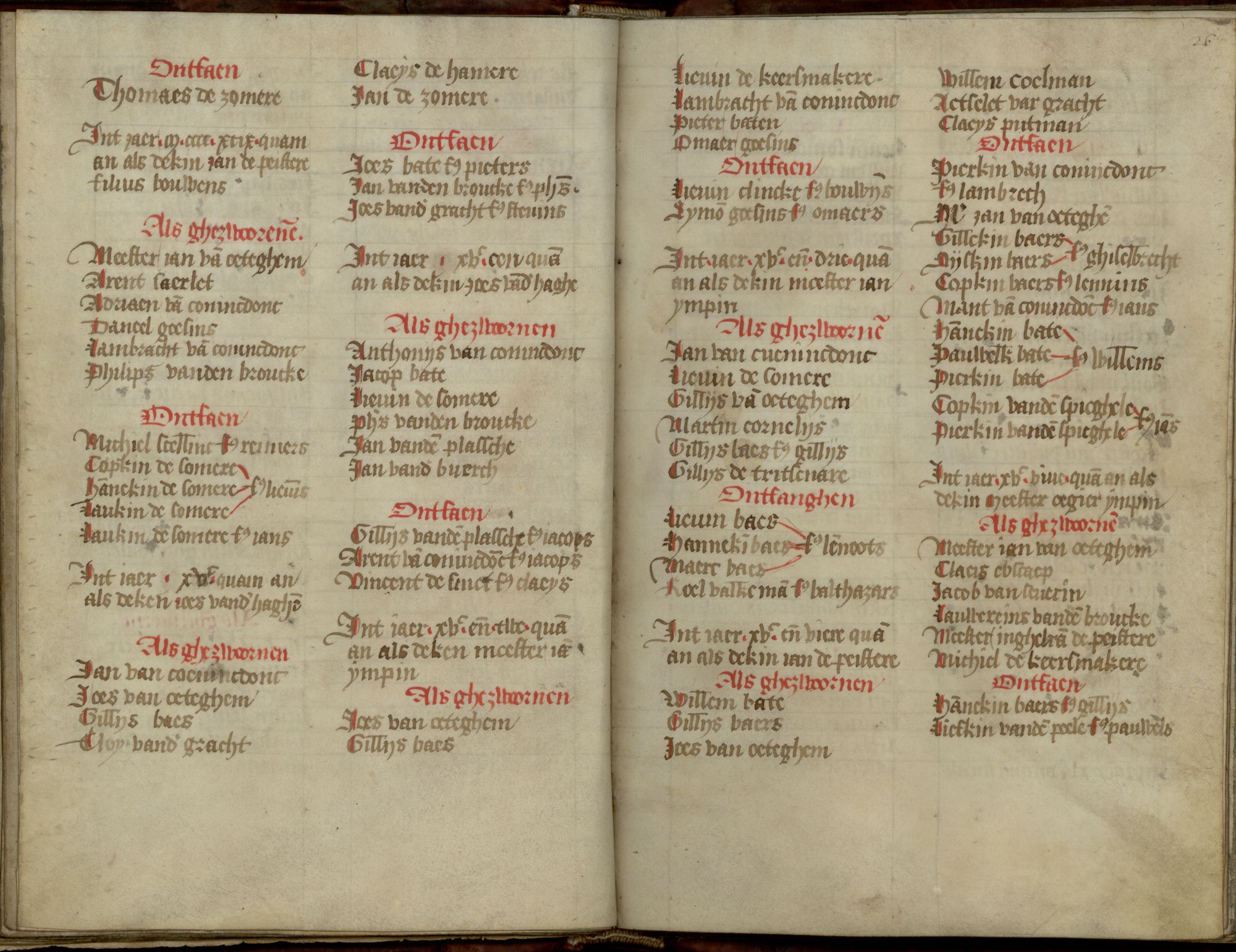 Register van het ambacht van de timmerlieden van Gent, 1423-1793