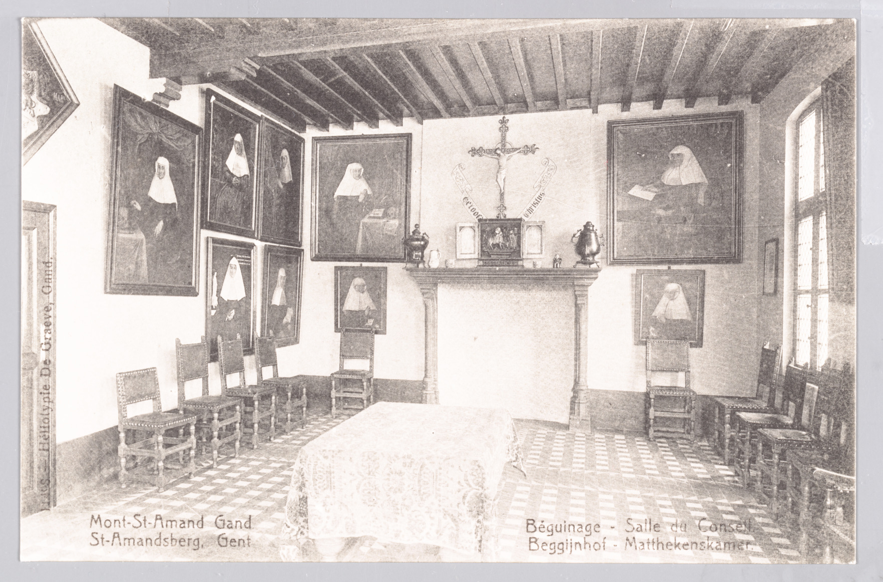 Sint-Amandsberg: Groot Begijnhof: Matthekenskamer (raadszaal)