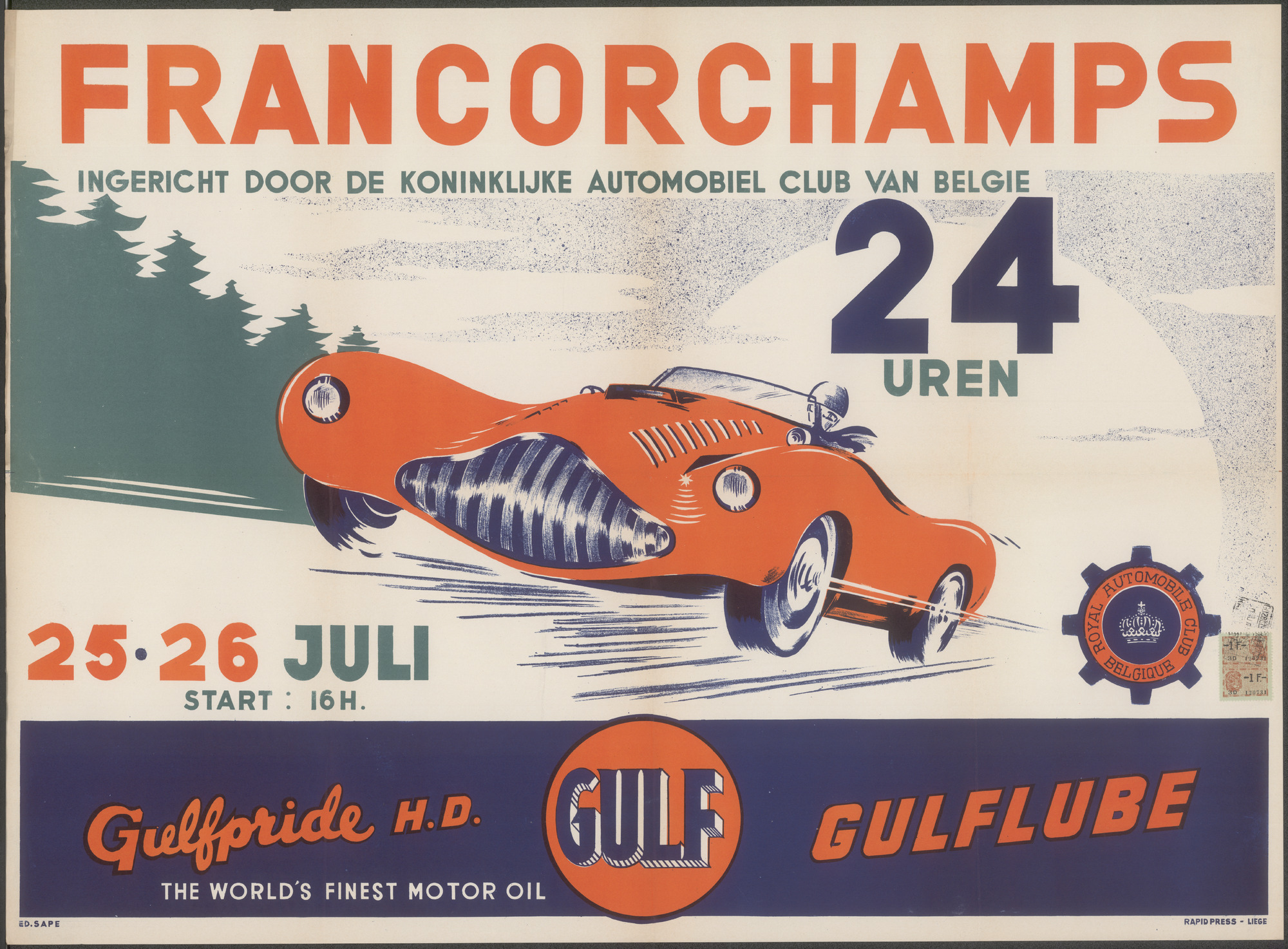 24 uren Francorchamps, te SPA - Francorchamps, 25 - 26 juli 1958