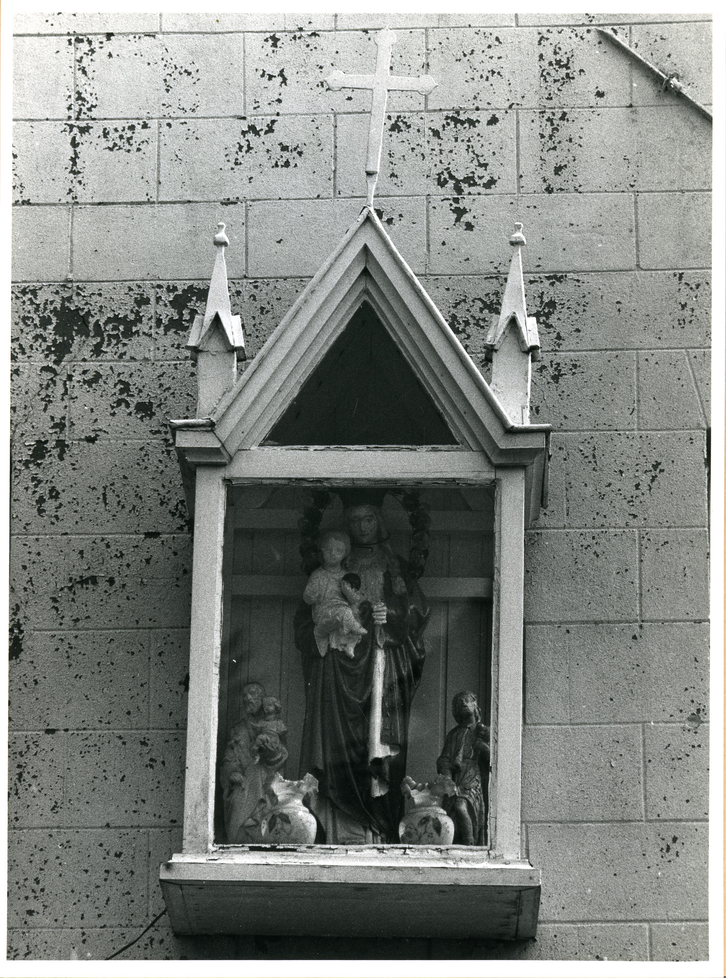 Sint-Amandsberg: Antwerpsesteenweg: Gevelkapel, 1980
