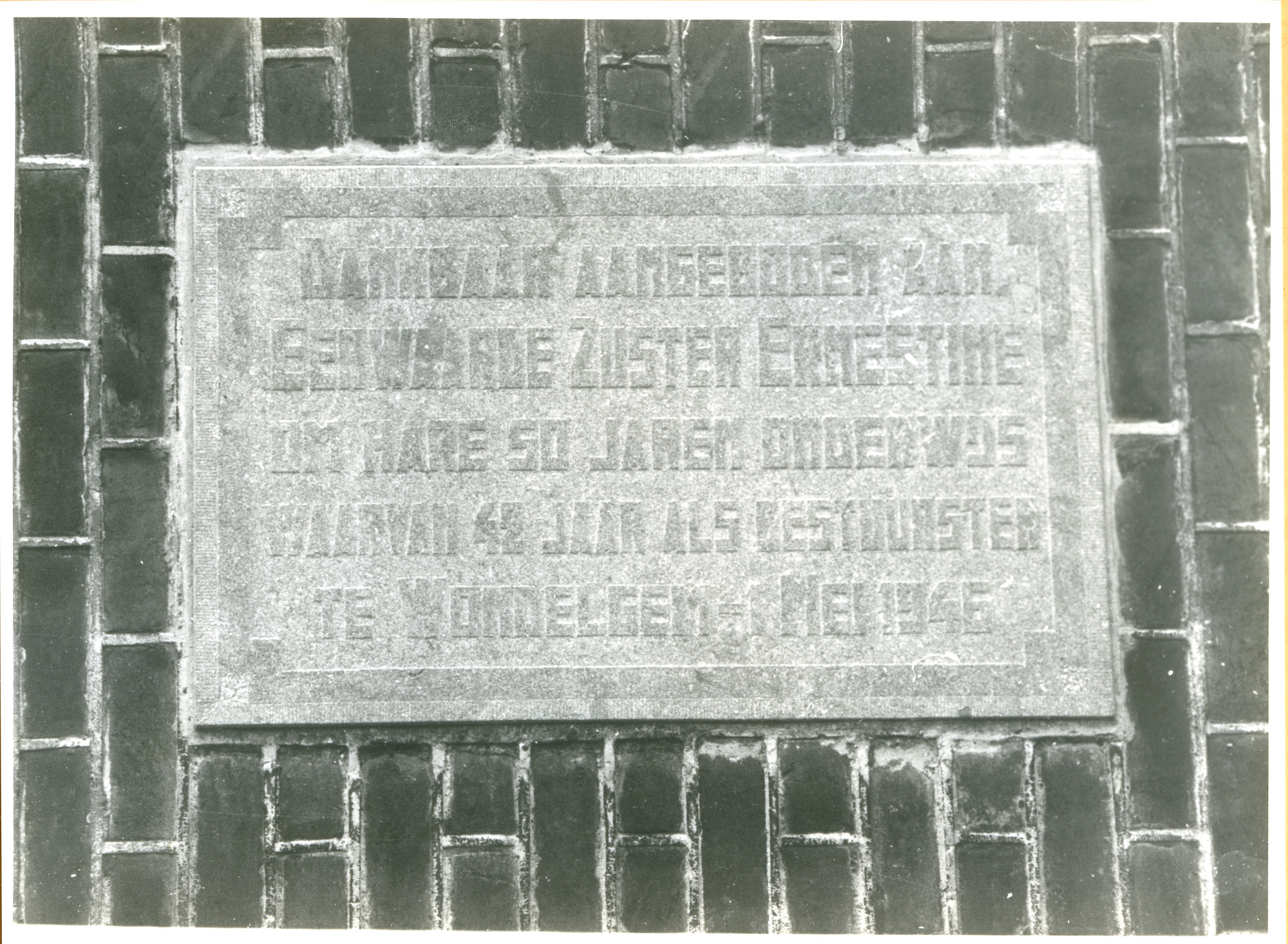 Wondelgem: Botestraat 3: Gedenksteen, 1979