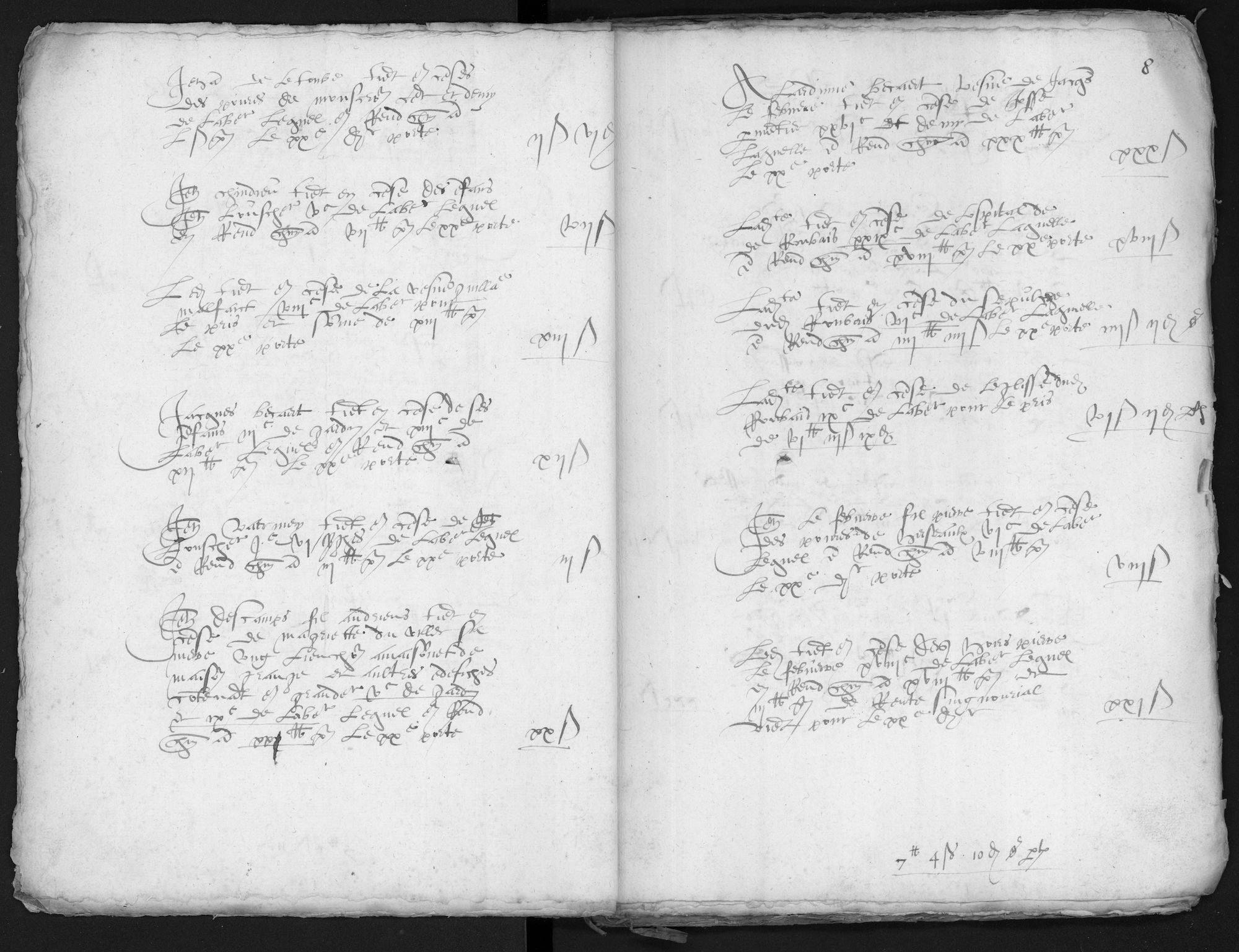 Kohier van de 20ste penning in Luingne (Lowingen) (kasselrij van Kortrijk), 1571