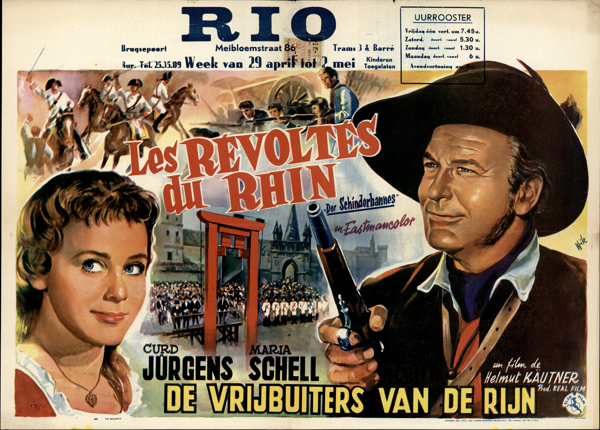 Les Révoltés du Rhin | Der Schinderhannes | De Vrijbuiters van de Rijn, Rio, Gent, 29 april - 2 mei 1960
