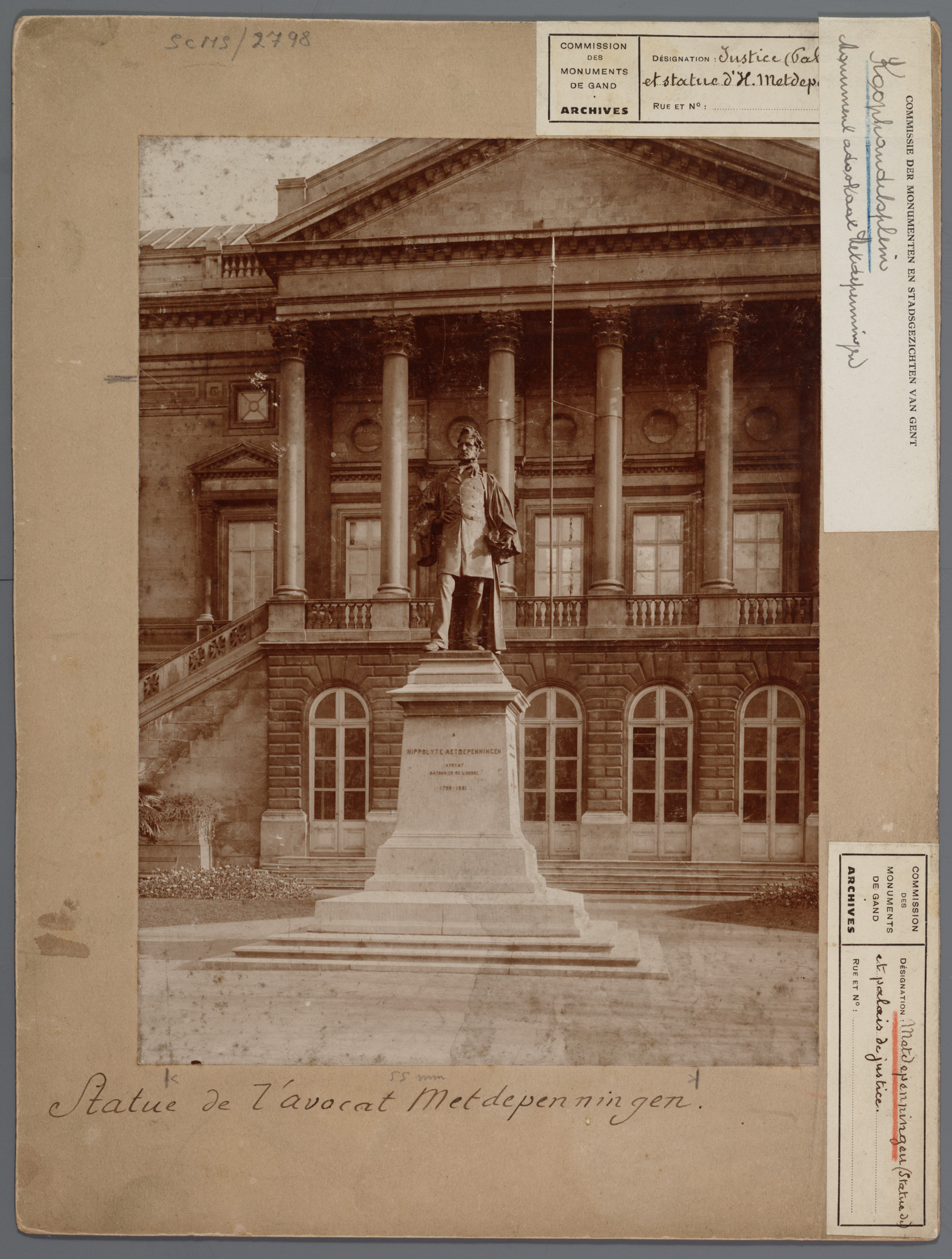 Gent: Standbeeld van Hippolyte Metdepenningen, Koophandelsplein