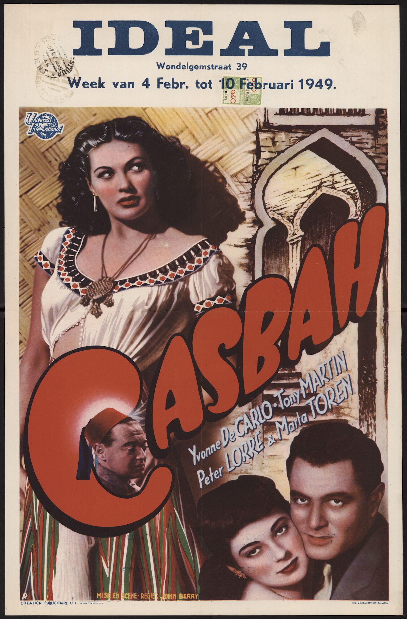 Casbah, Ideal, Gent, 4 - 10 februari 1949
