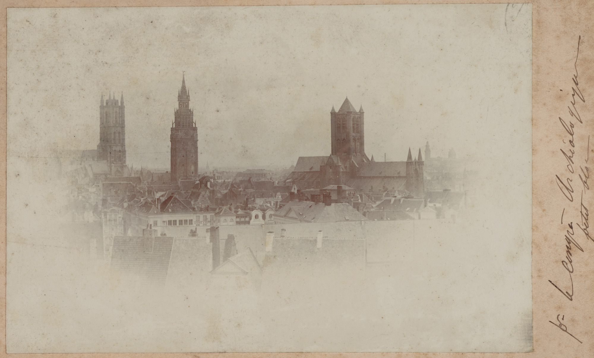 Gent: Panoramisch zicht op Gent