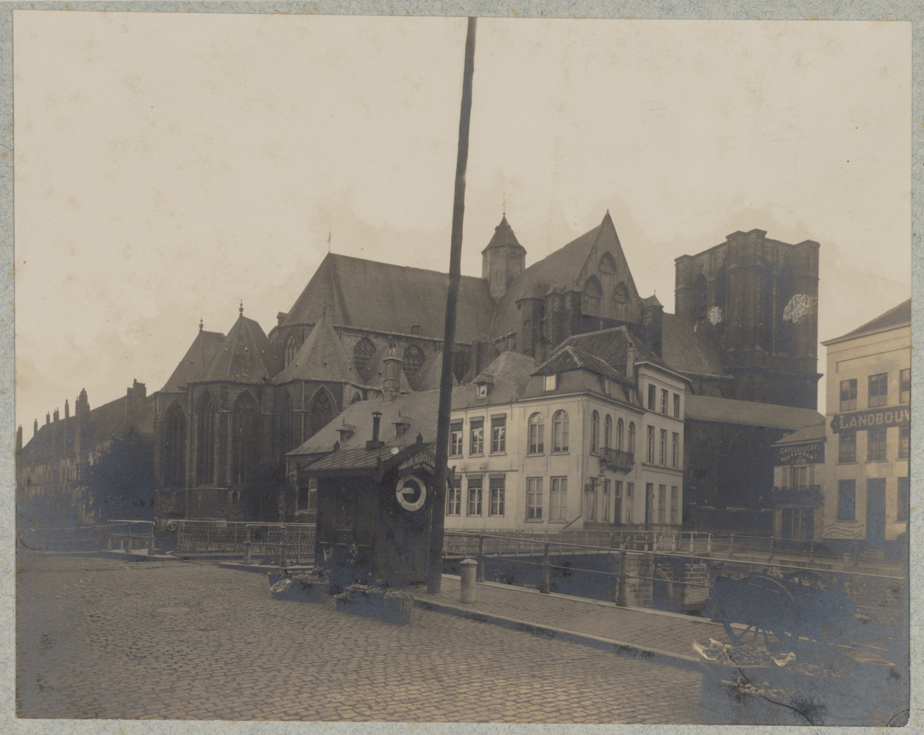 Gent: Sint-Michielskerk en de oude Sint-Michielsbrug