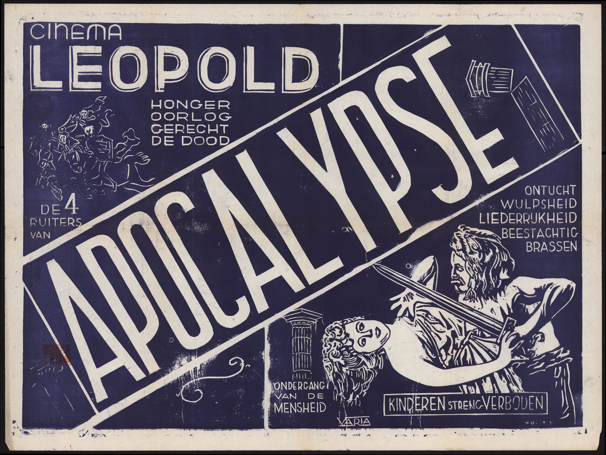 De 4 ruiters van apocalypse, Cinema Leopold, Gent, februari 1950