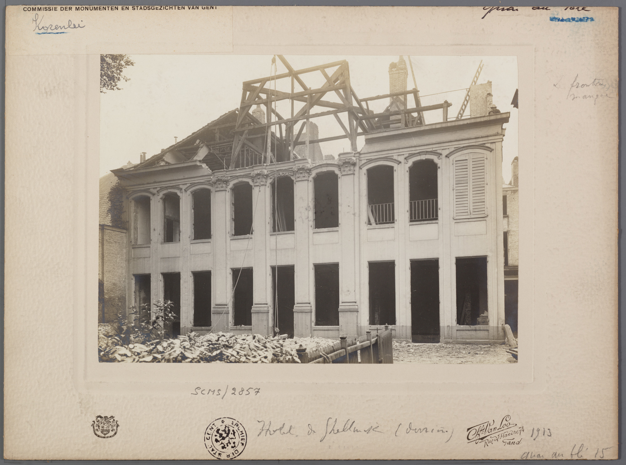 Gent: Korenlei. Hotel de Ghellinck