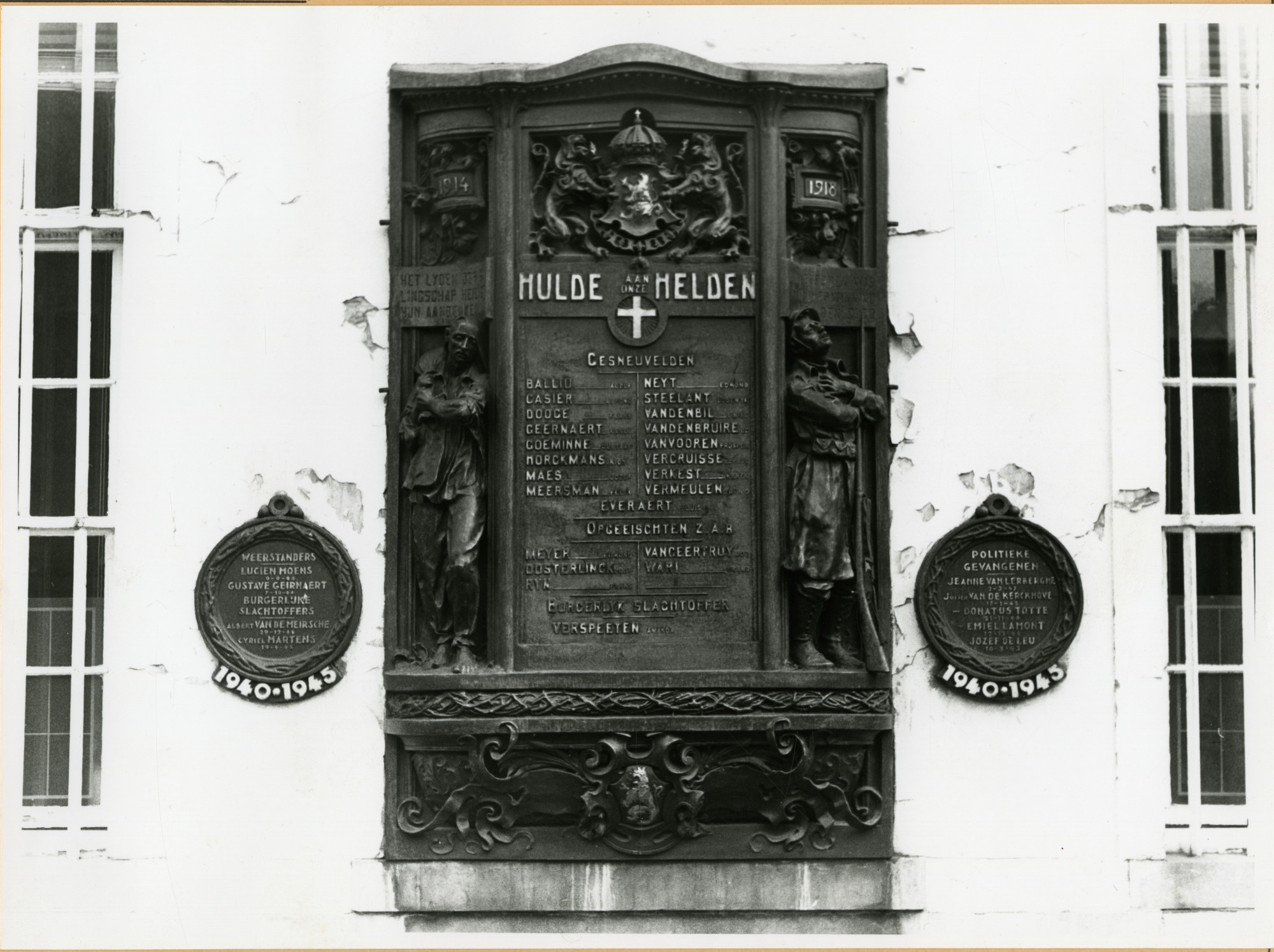 Gent: Geldmunt 19: oorlogsmonument voor de Eerste en Tweede Wereldoorlog