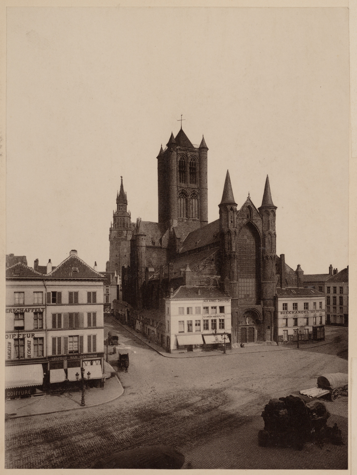 Gent: Korenmarkt en Sint-Niklaaskerk