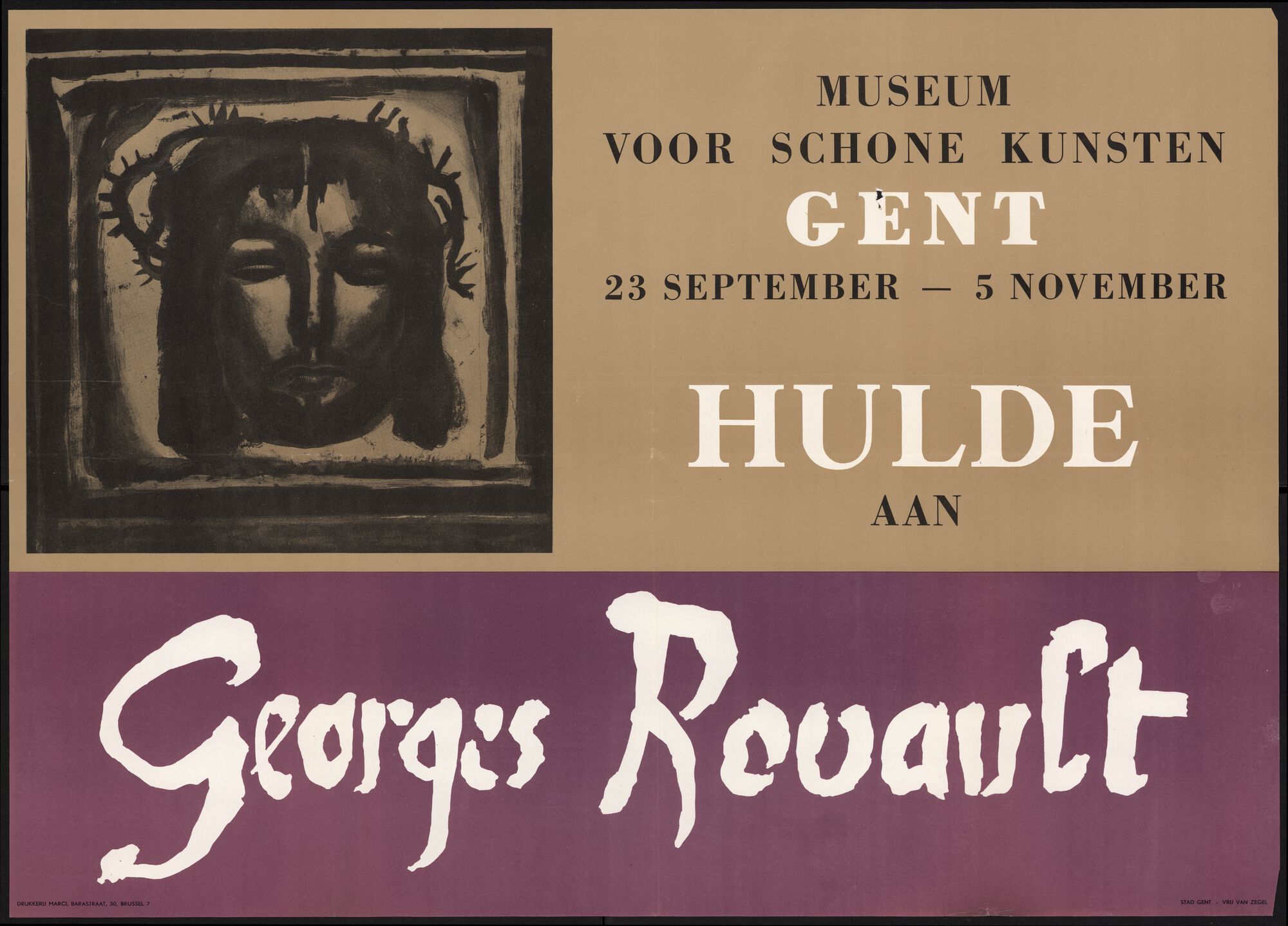 Museum voor Schone Kunsten Hulde aan Georges Rouault, Gent, 23 september - 5 november 1961