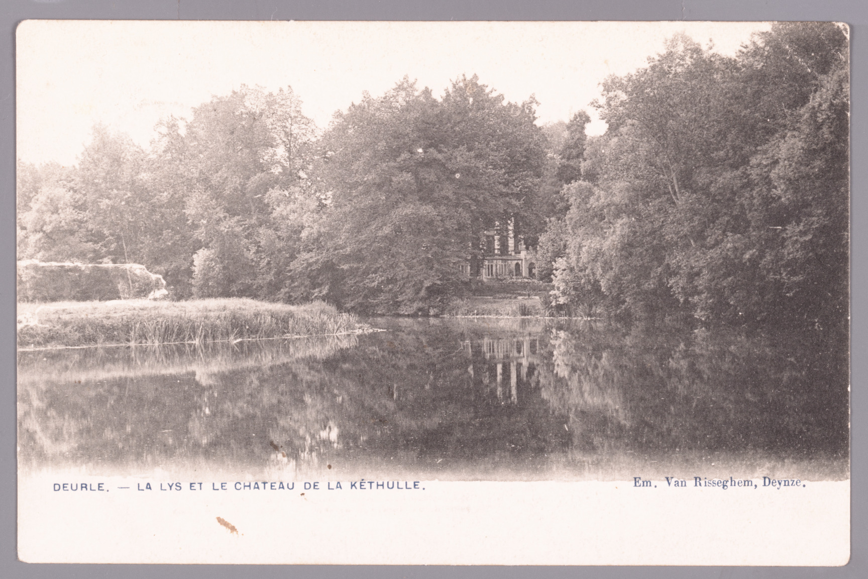 Deurle: de Leie en het kasteel de la Kéthulle