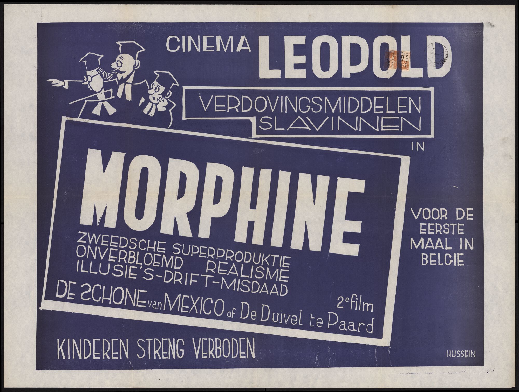 Morphine (fim 1), De schone van Mexico of De duivel te paard, (film 2), Cinema Leopold, Gent, juni 1950