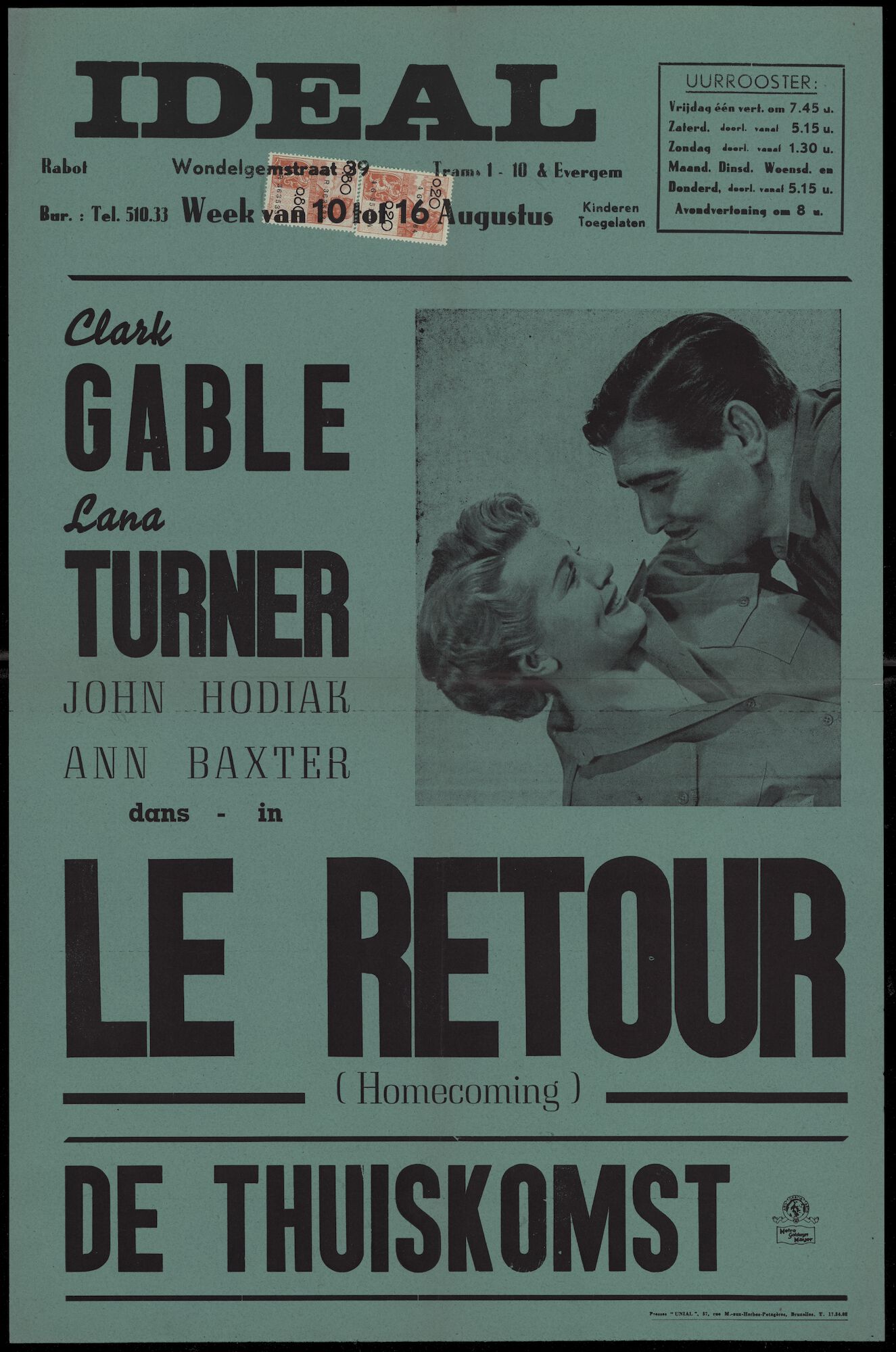 Homecoming │ Le retour │ De thuiskomst, Ideal, Gent, 10 - 16 augustus 1951