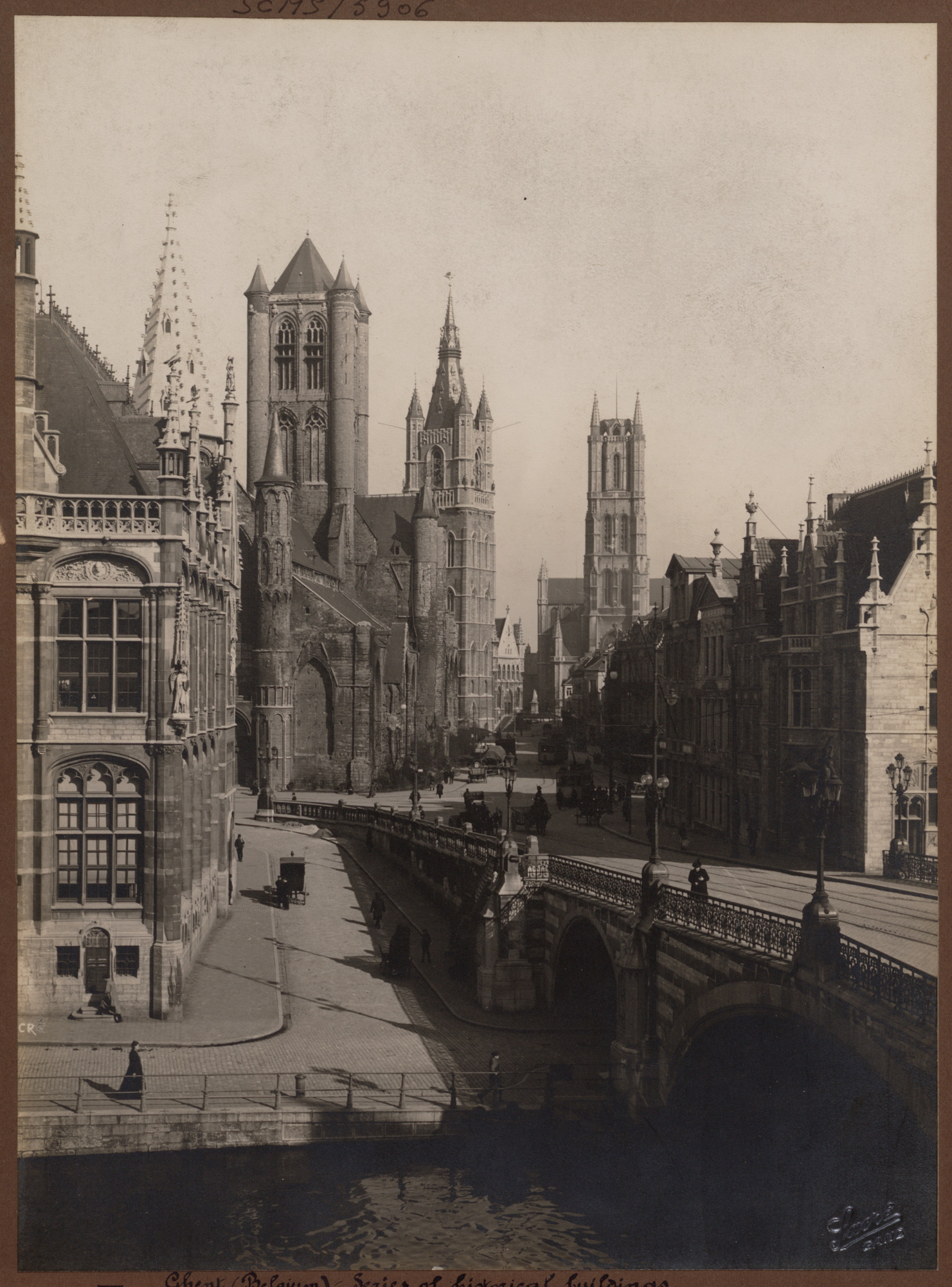 Gent: Sint-Michielshelling en de drie torens