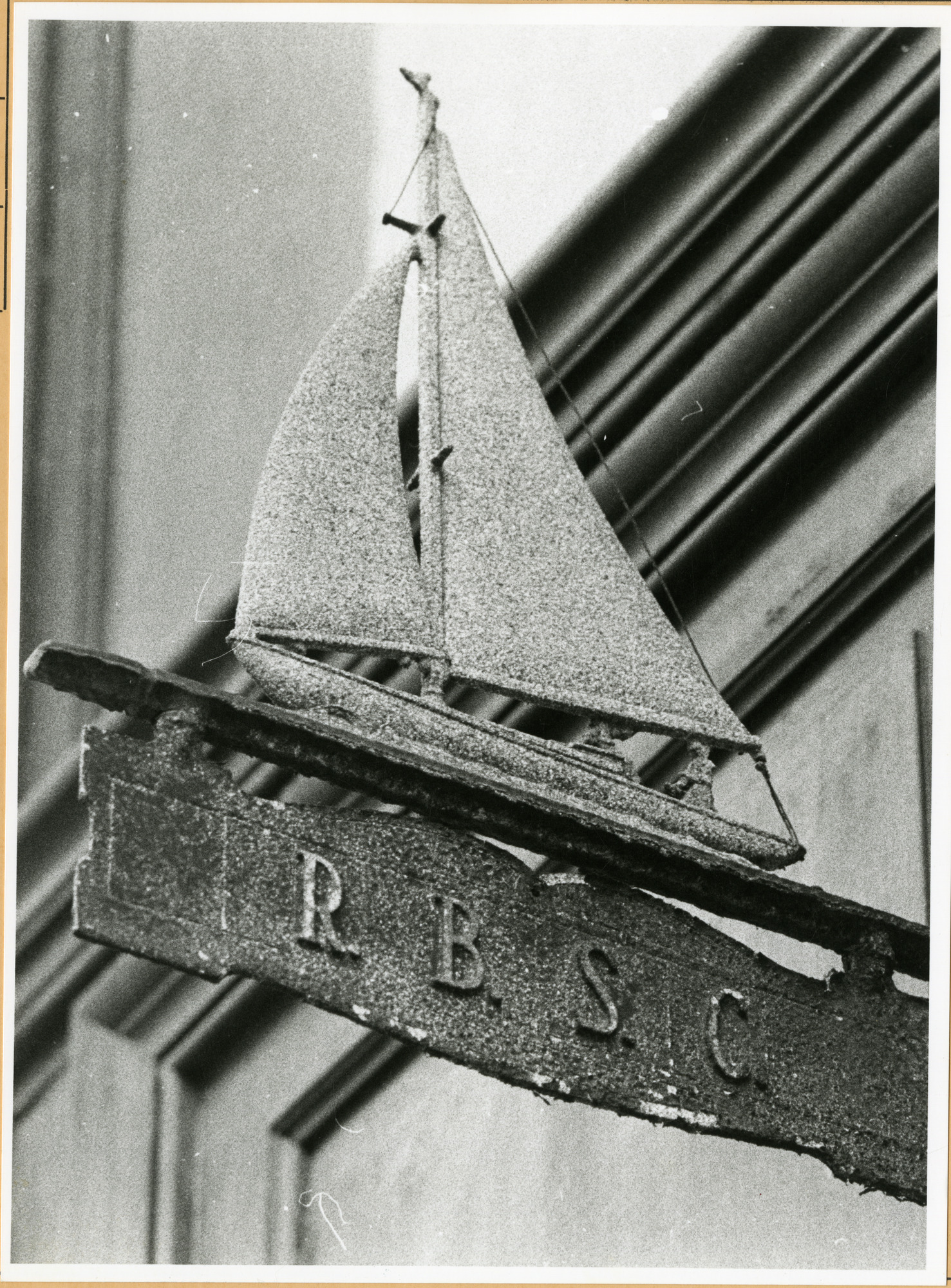 Gent: Drabstraat 12A: uithangbord: R.B.S.C.