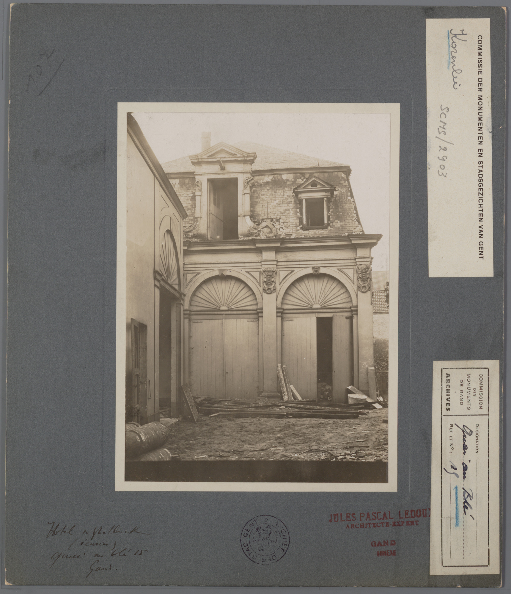 Gent: Korenlei; Hotel de Ghellinck