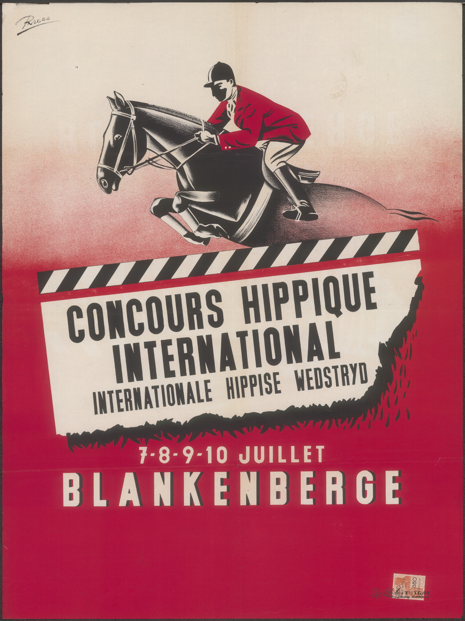 Concours Hippique International | Internationale Hippise Wedstrijd, Blankenberg, 7 - 8 -9 - 10 juillet 1950