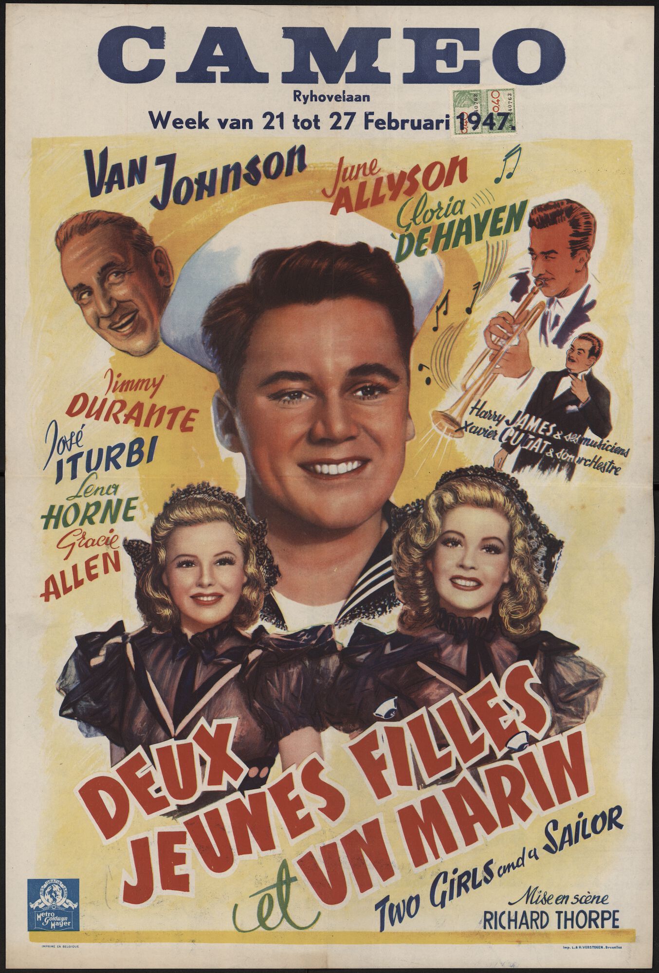 Two Girls and a Sailor | Deux jeunes filles et un marin, Cameo, Gent, 21 - 27 februari 1947