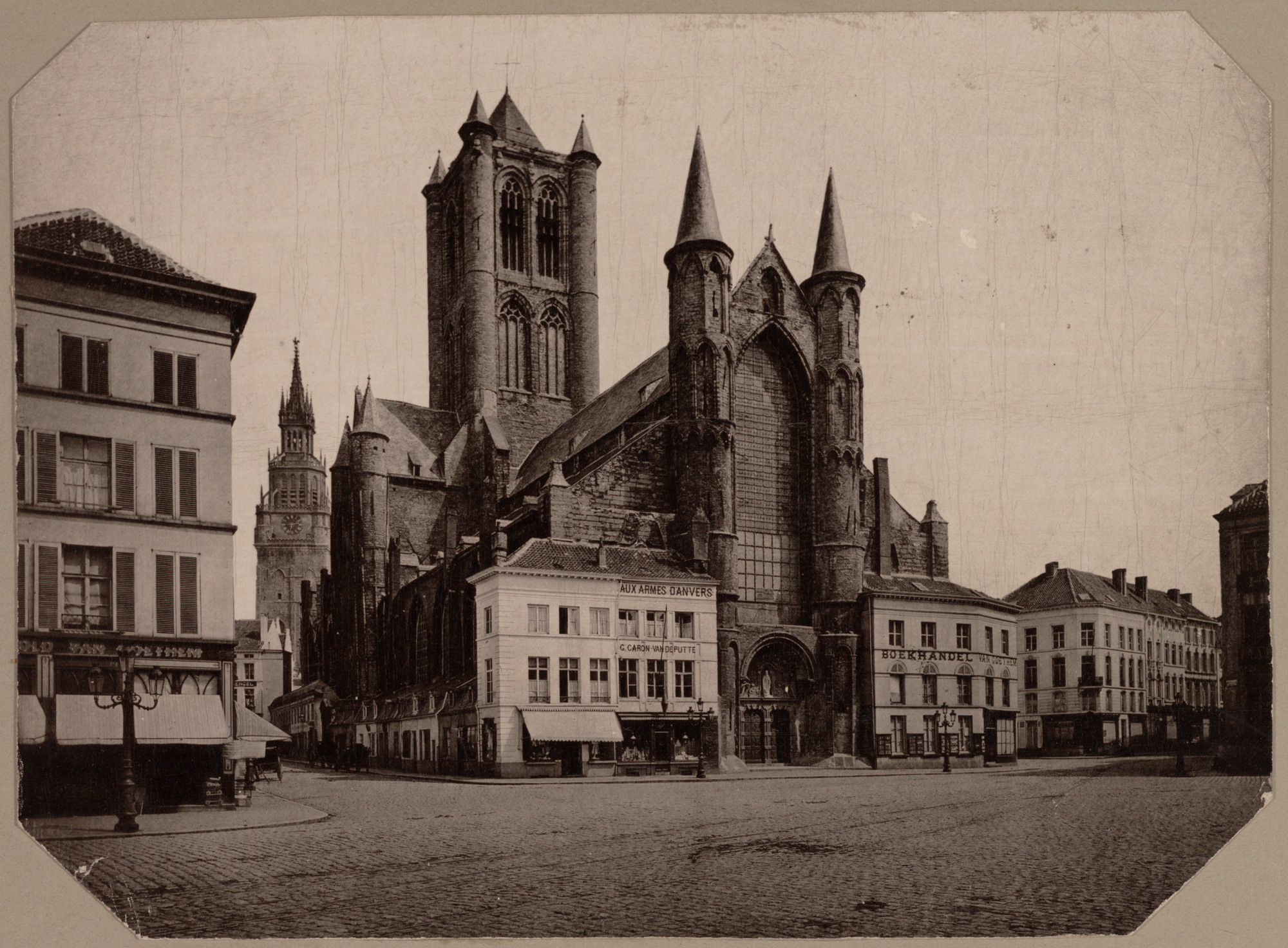 Gent: Korenmarkt en Sint-Niklaaskerk