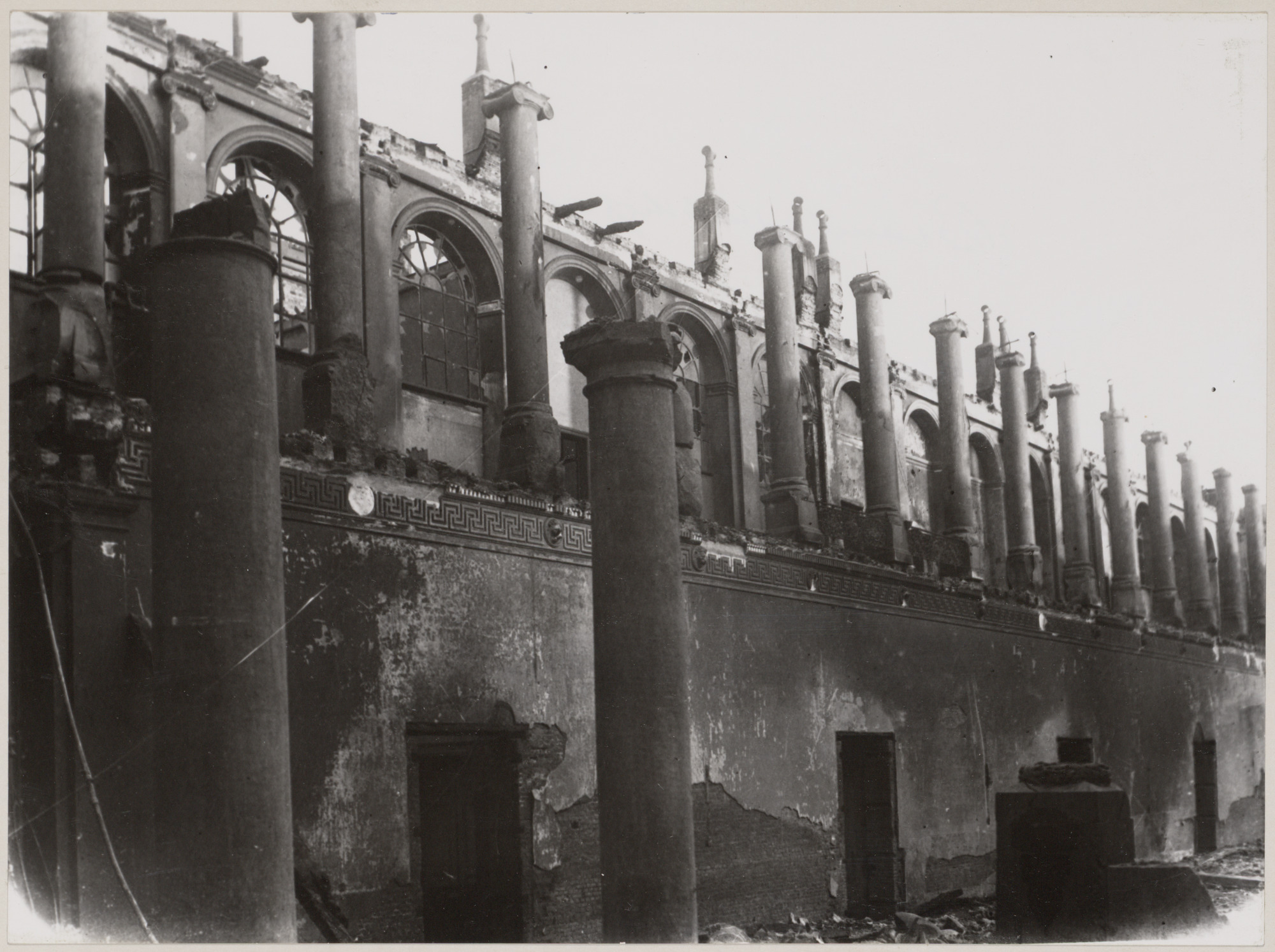 Gent: Koophandelsplein: Justitiepaleis: na de brand, 1926