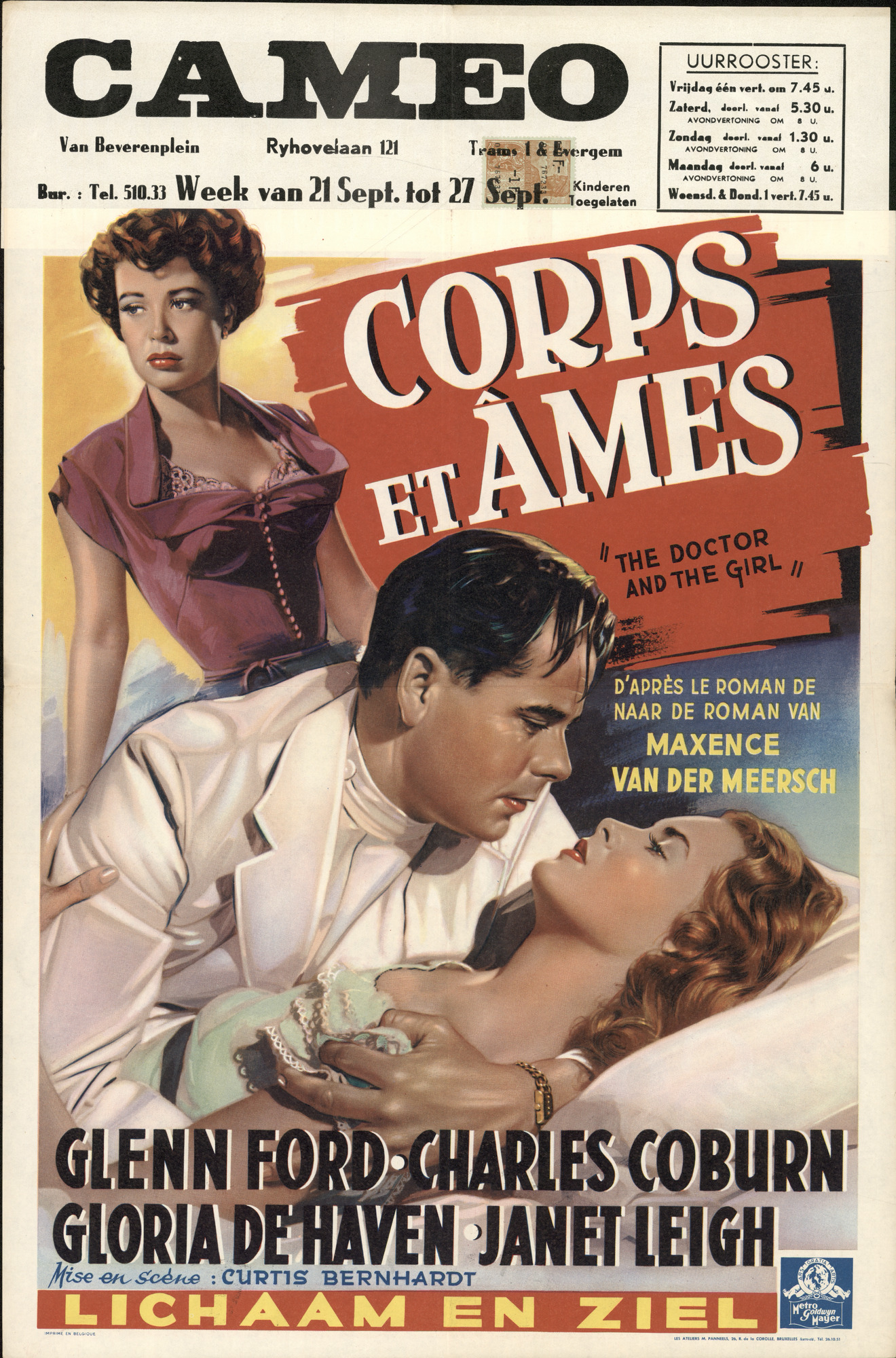Corps et Âmes | Lichaam en ziel | The Doctor and the Girl, Cameo, Gent 1951
