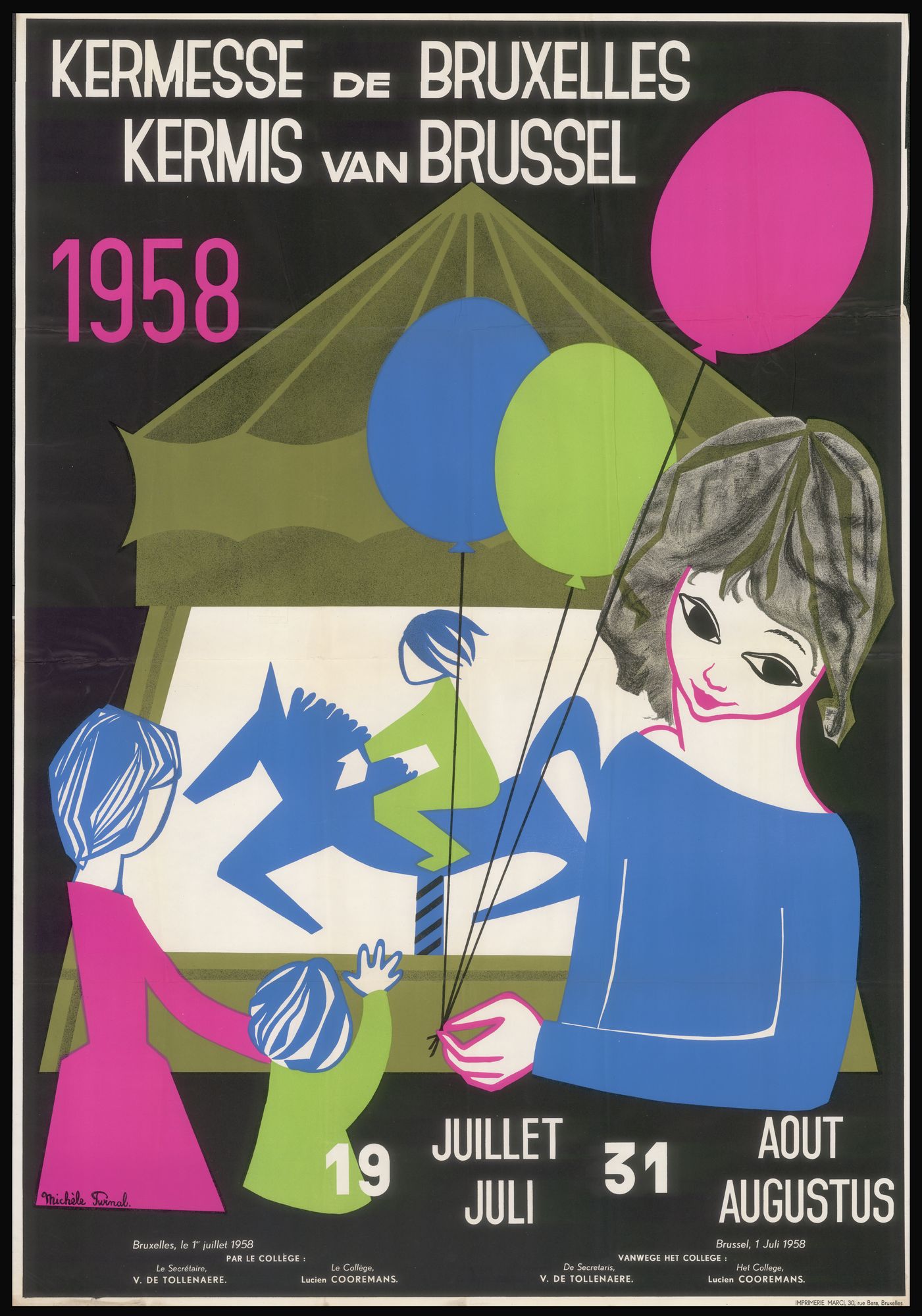 Kermis van Brussel, Brussel, 19 juli - 31 augustus 1958