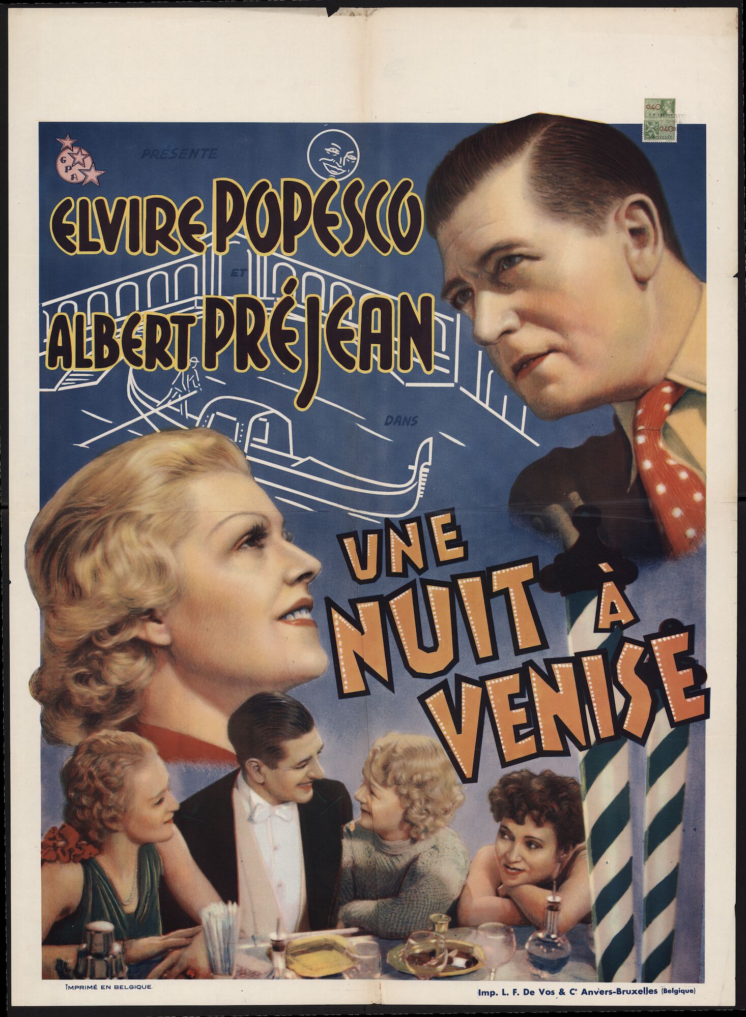 Une nuit à Venise, Gent, april 1940