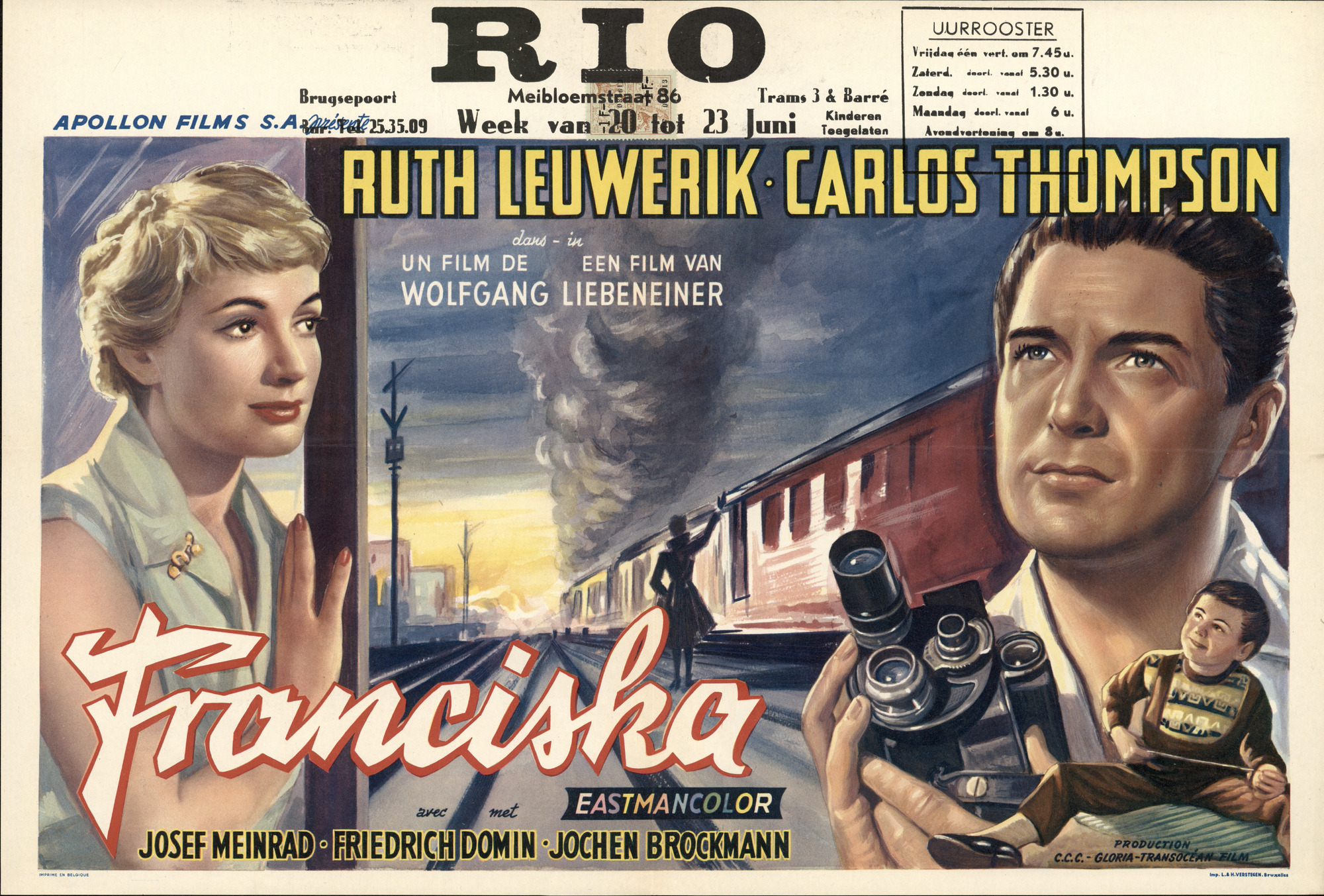 Franciska, RIo, Gent, 20 - 23 juni 1958